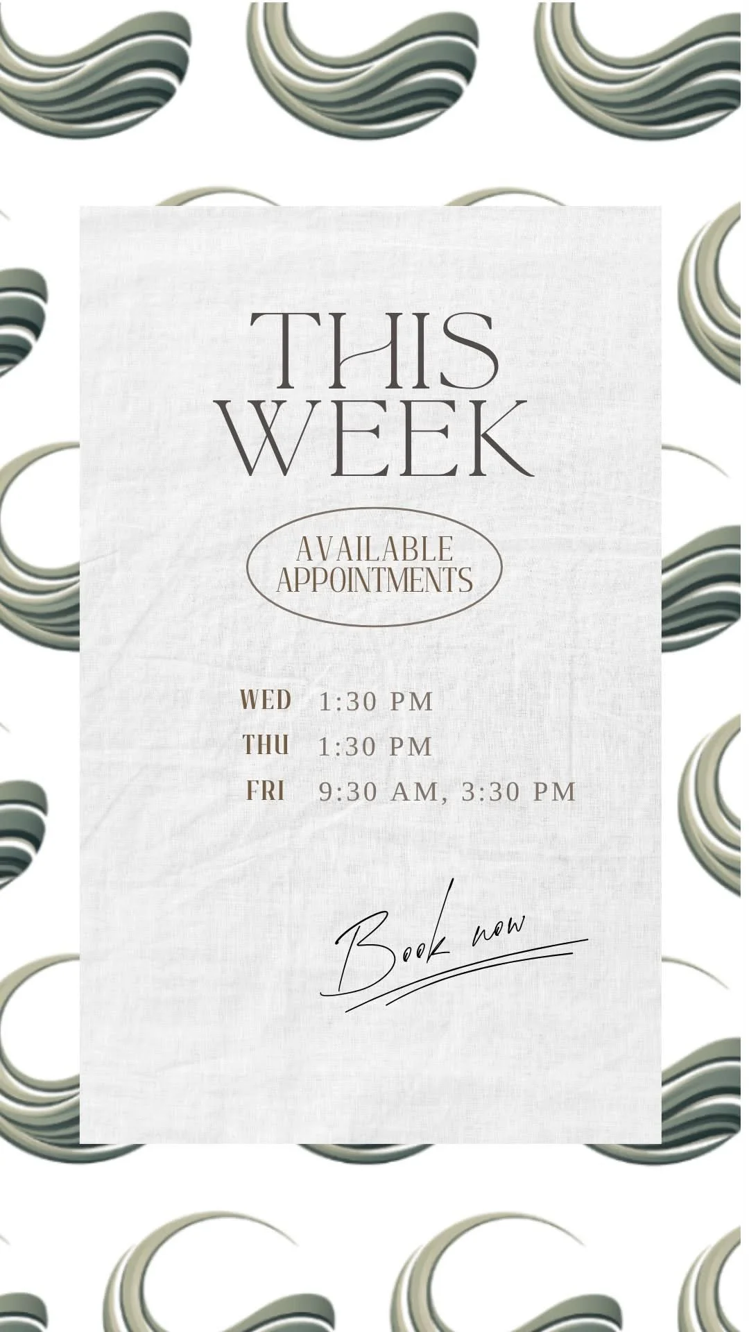 Little gift from the schedule this week ✨

A couple of appointment times just became available, and they probably won't stay open for long.

If your body has been asking for a reset, I'd love to see you. 🌊

Book online: thecurrentbodywork.com