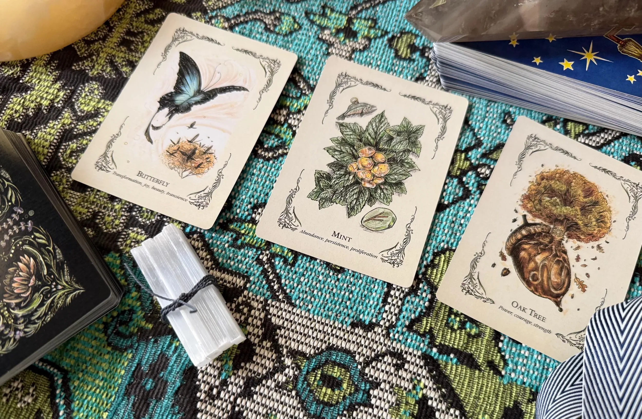 Full Moon Charged Raw Selenite Crystal Sticks Bundle (Set of 4)