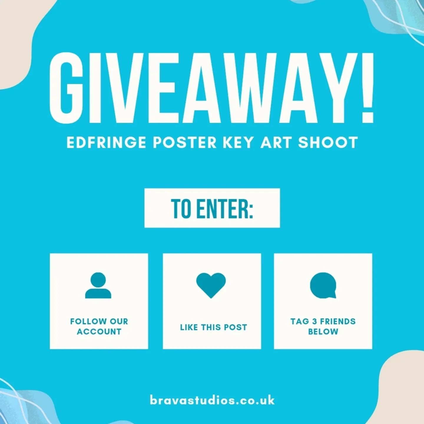 🎉 WIN a FREE EdFringe* Poster Key Art Shoot 🎉

We're celebrating the launch of our brand new studio in Stratford &mdash; and we want to kick things off by giving one lucky performer their next show poster.

Our studio features an infinity cove and 