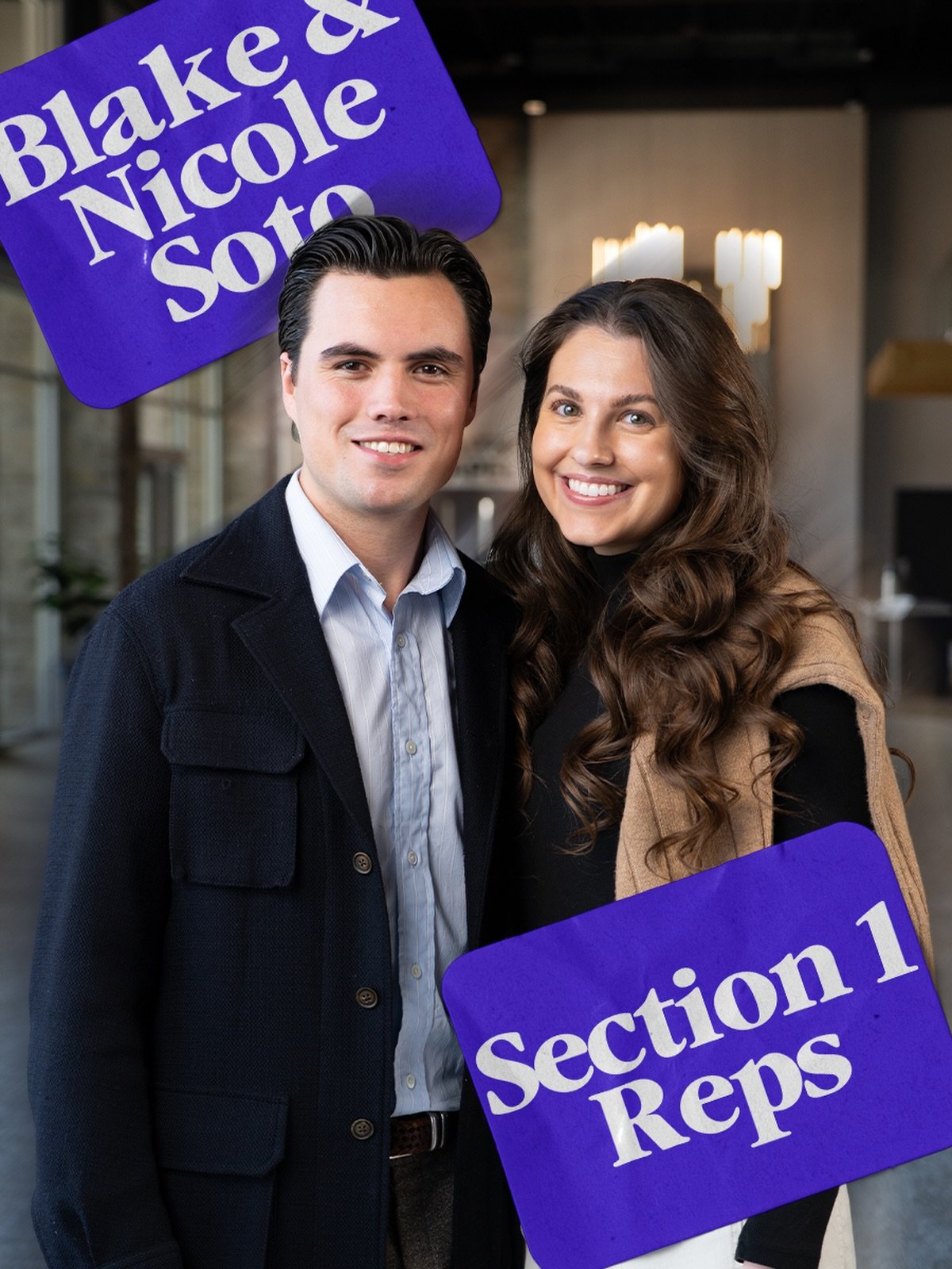 We&rsquo;re so excited to welcome Blake and Nicole Soto as our new Section 1 Representatives! We know God is going to do great things through them!