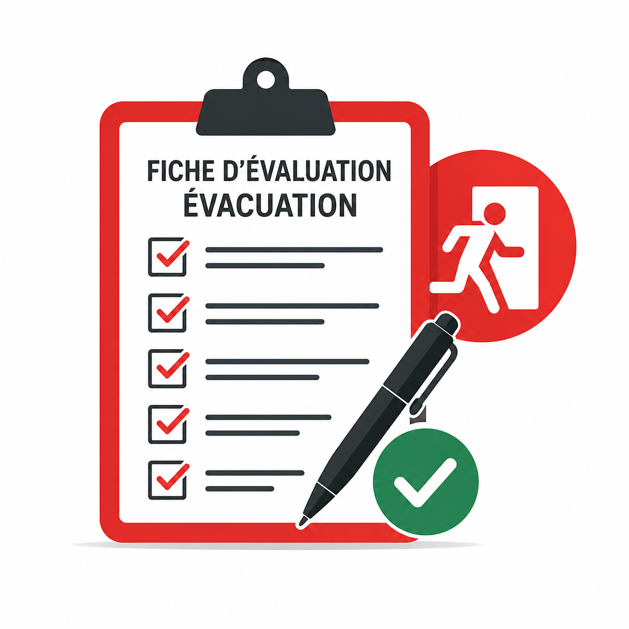 Fiche d'évaluation à une évacuation