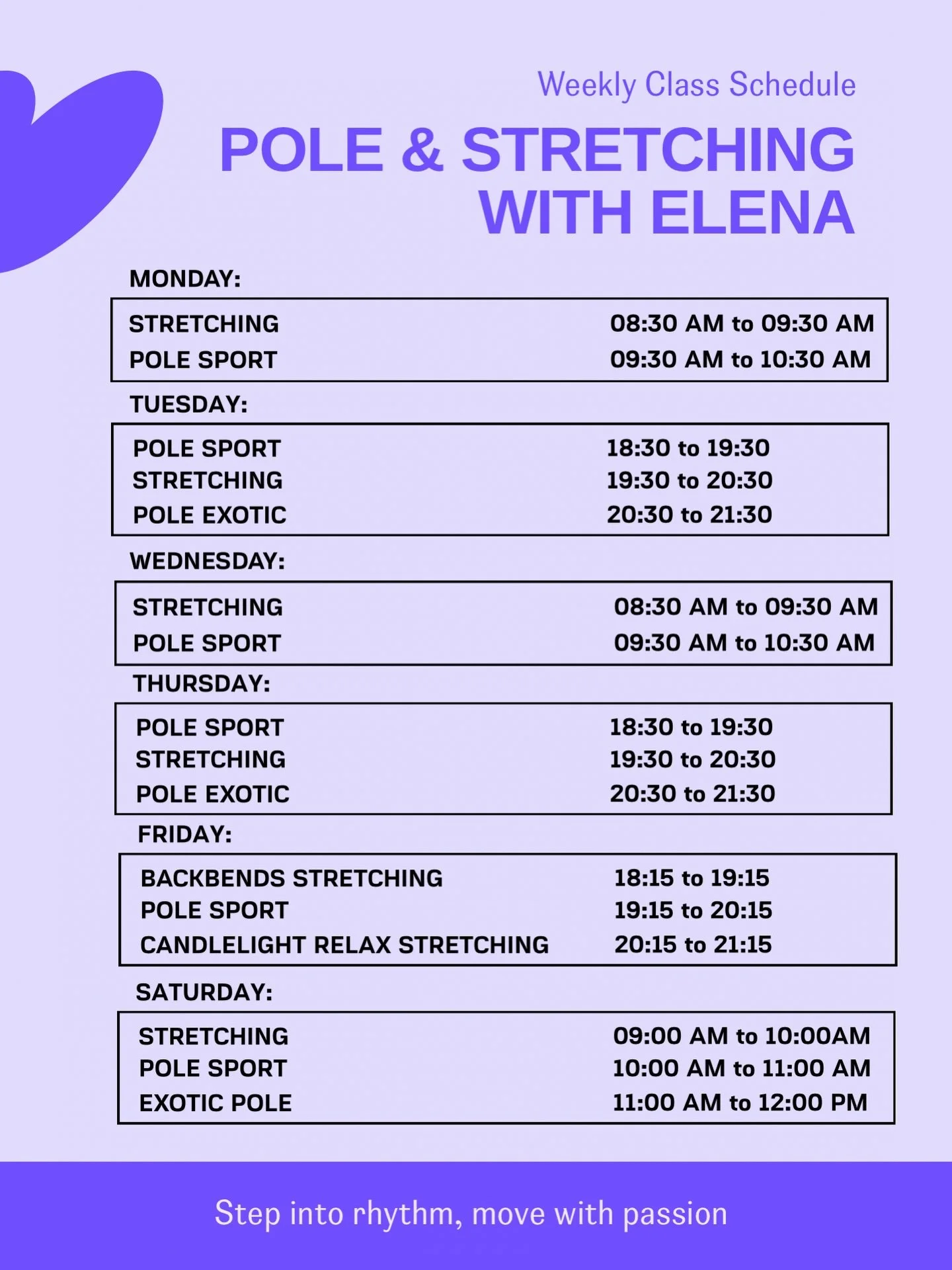 Pole and Stretching with Elena @dance_is_sense