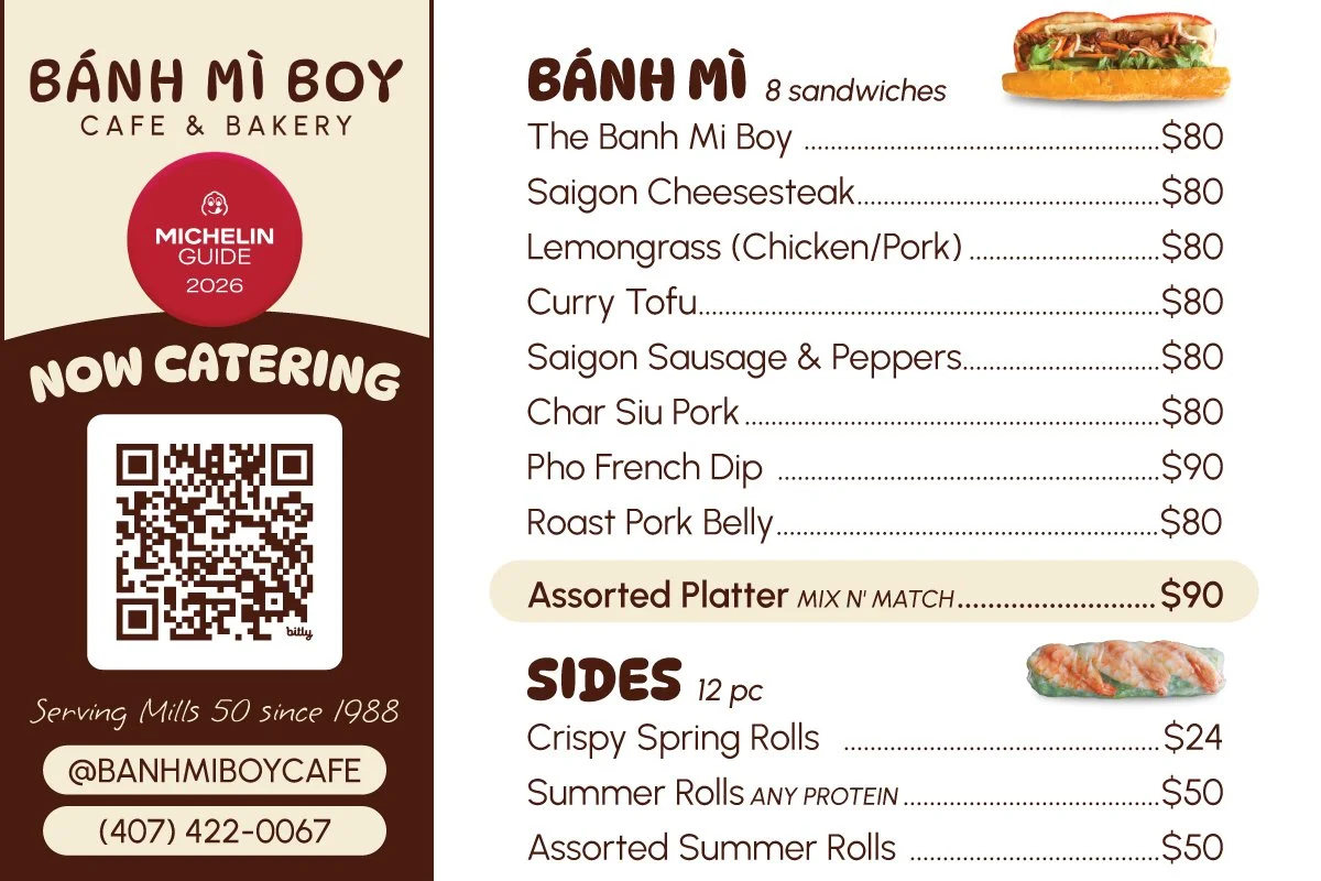 Banh Mi Boy Catering flyer