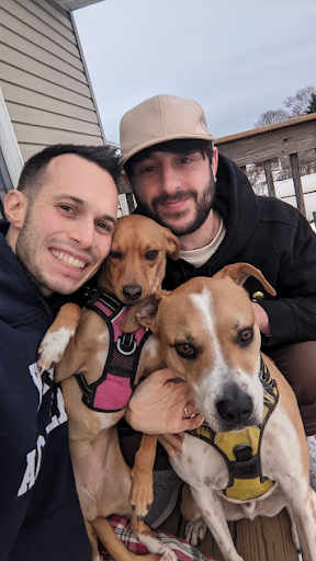 Annual family picture on the anniversary of moving in together