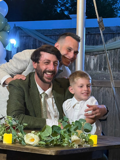 Our ring bearer at our wedding.