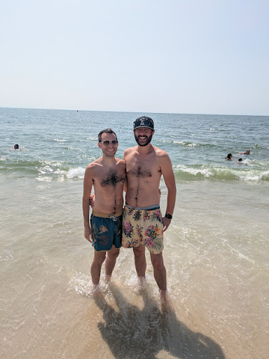 Beach day with friends at our local beach