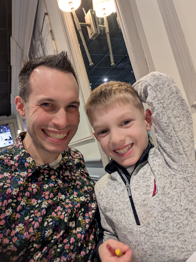 Right before Grandma's surprise party.