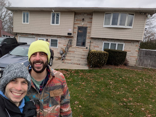 Before the Light Show begins on our FIRST Christmas in our home.