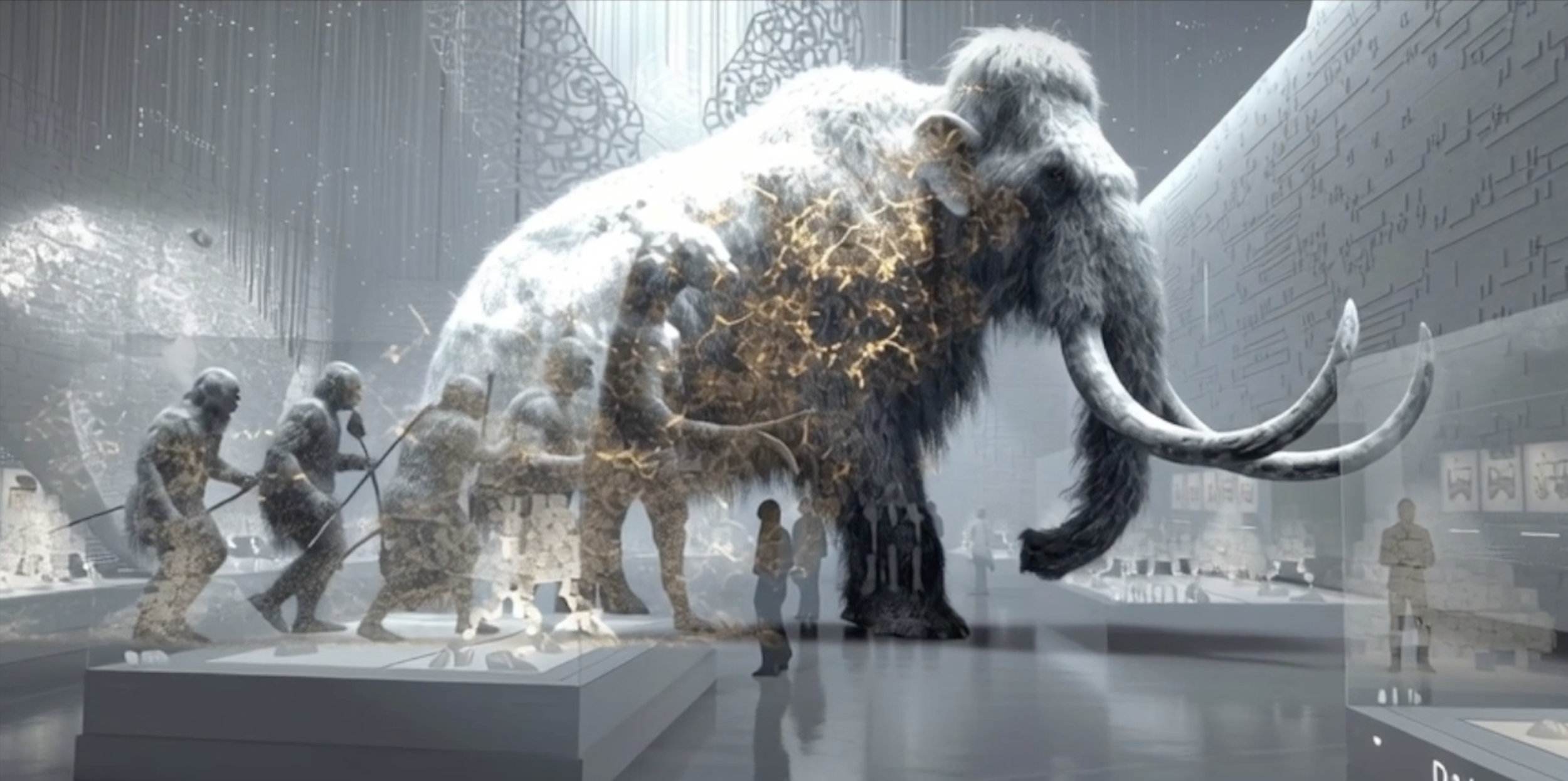 Holographic neanderthal display 