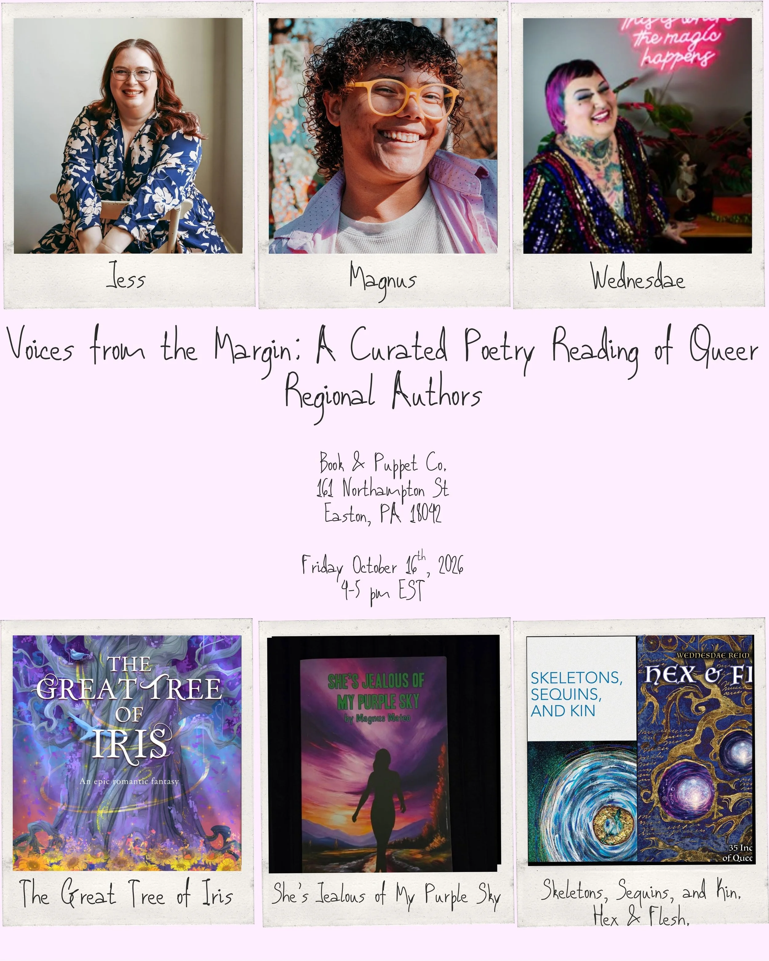Voices from the Margin: A Curated Poetry Reading of Queer Regional Authors