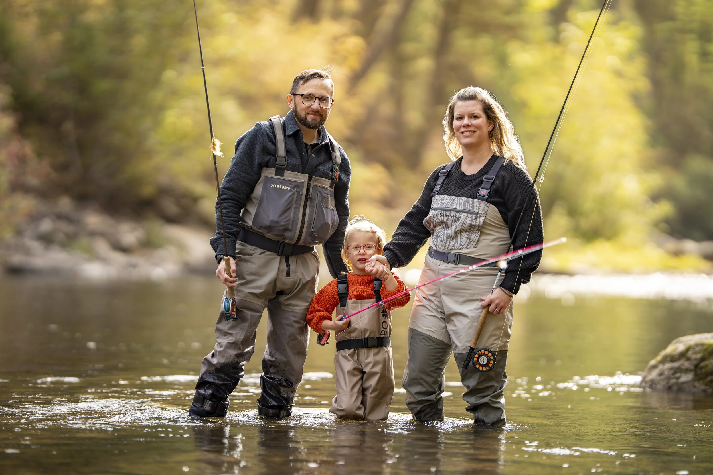 A family photo session on Rock Creek