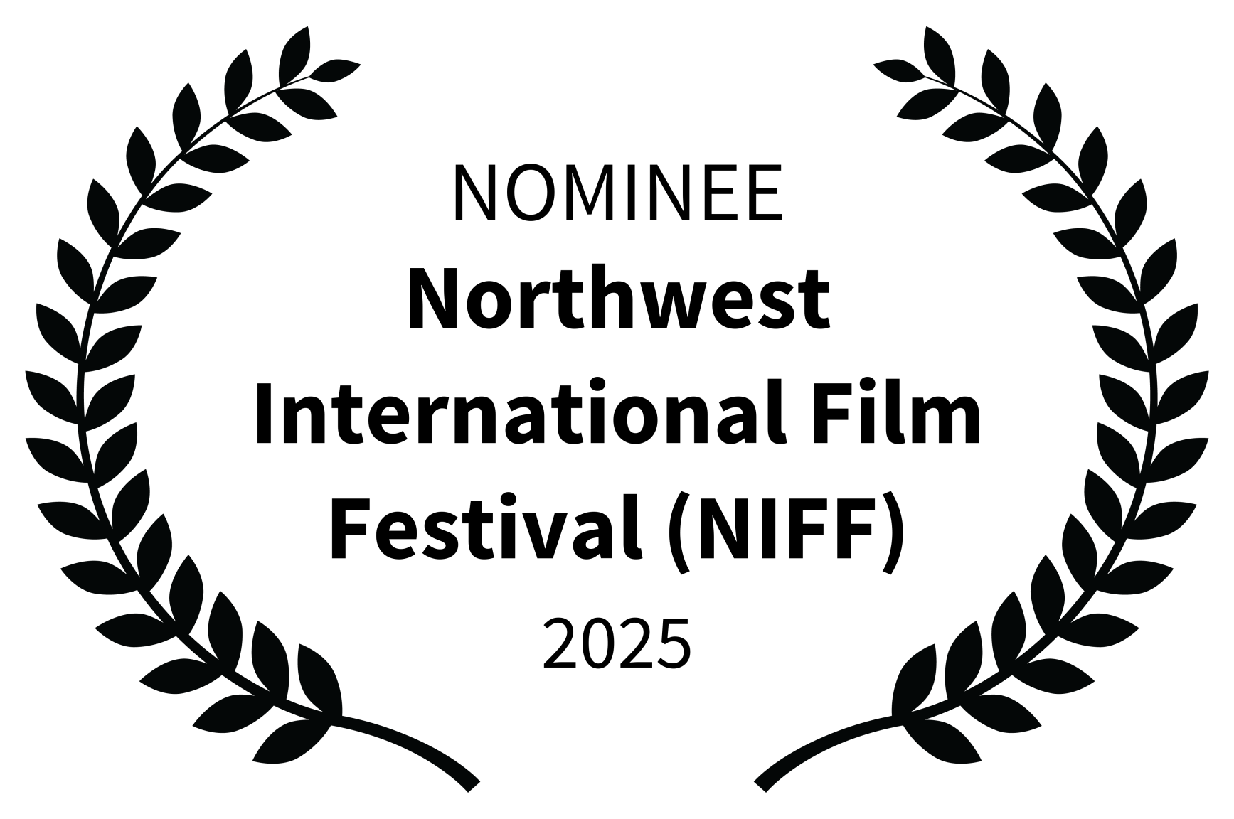 Nominee laurel for Gurdil Dardi, film director, at Northwest International Film Festival 2025