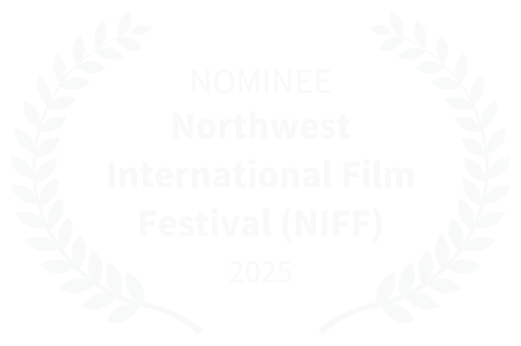 Nominee laurel for Gurdil Dardi's film at the Northwest International Film Festival 2025
