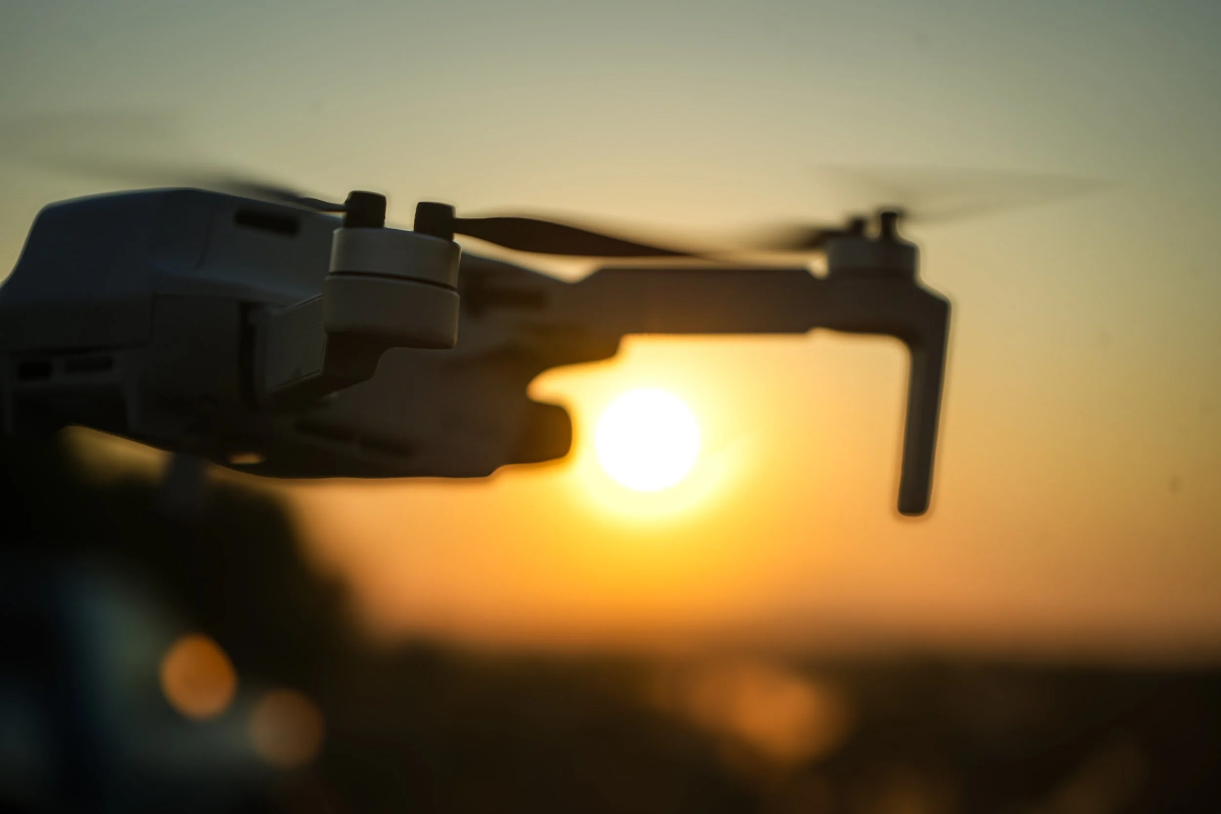 Cinematic drone aerial videography by ARC Lens Productions during golden hour sunset