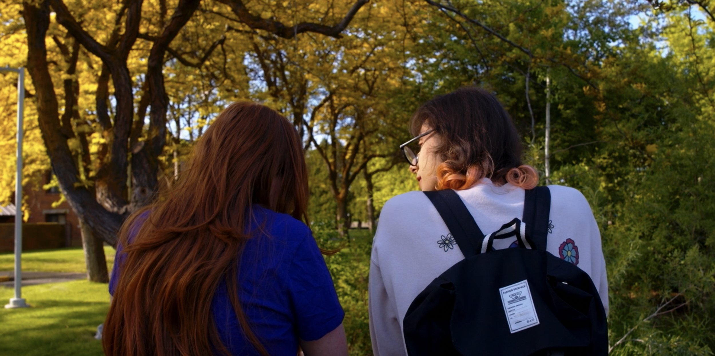 Actors preparing for narrative film scene during ARC Lens Productions cinematic production