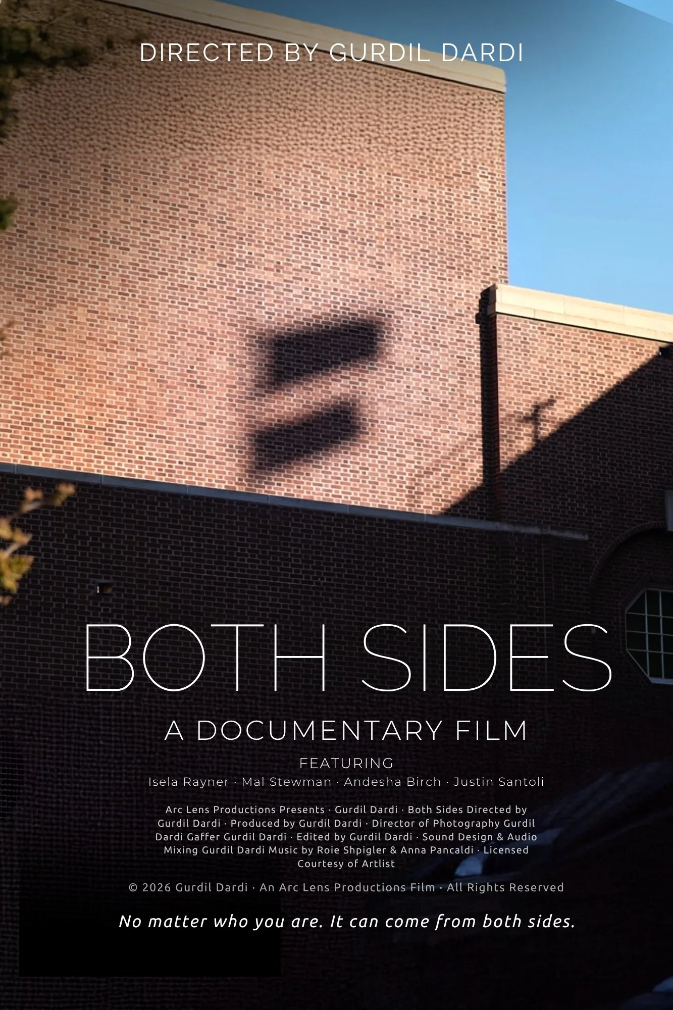 Both Sides documentary poster directed by Gurdil Dardi highlighting social impact storytelling