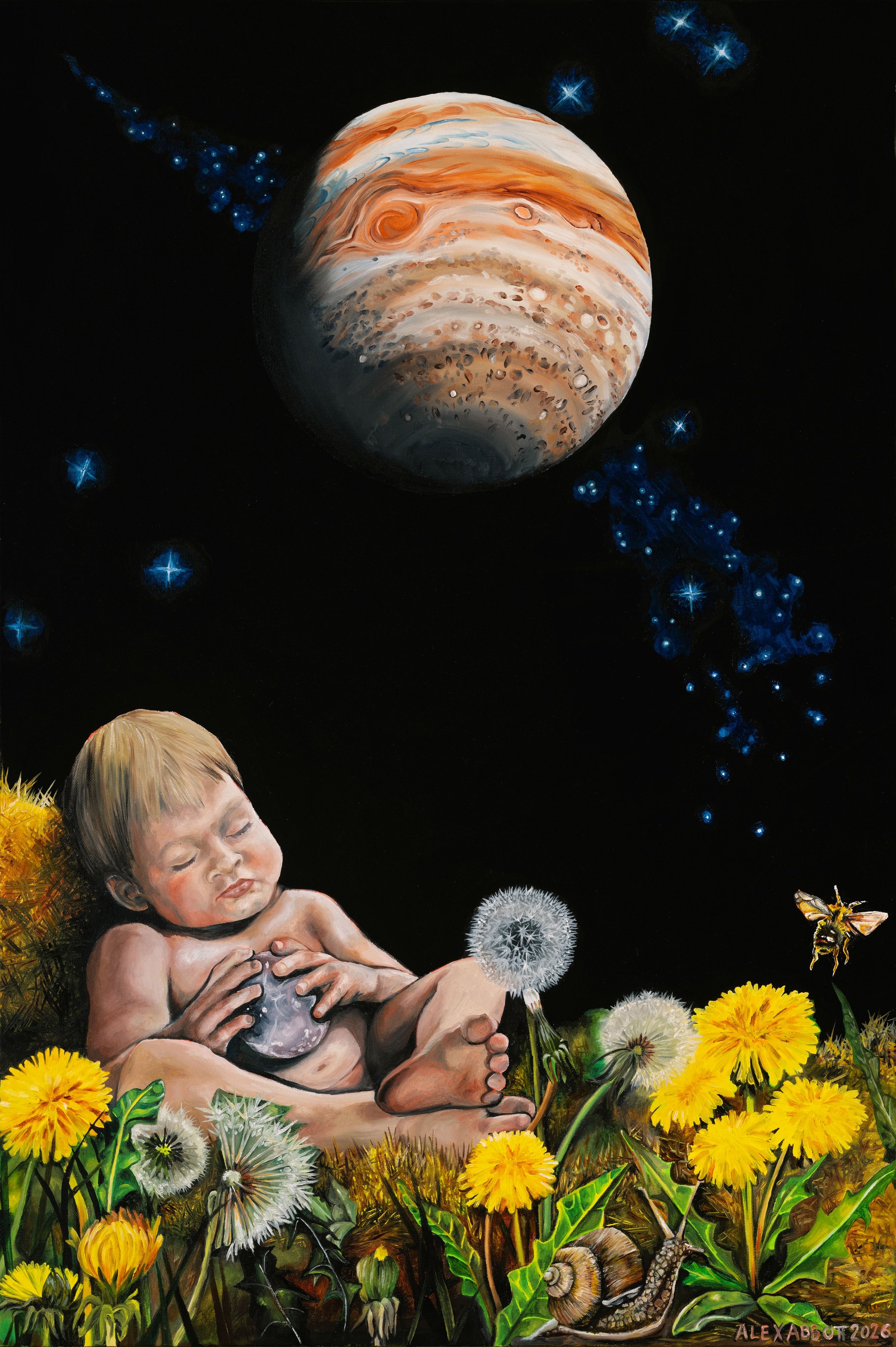 Jupiter 2026
Oil and Acrylic on Canvas
24" x 36"