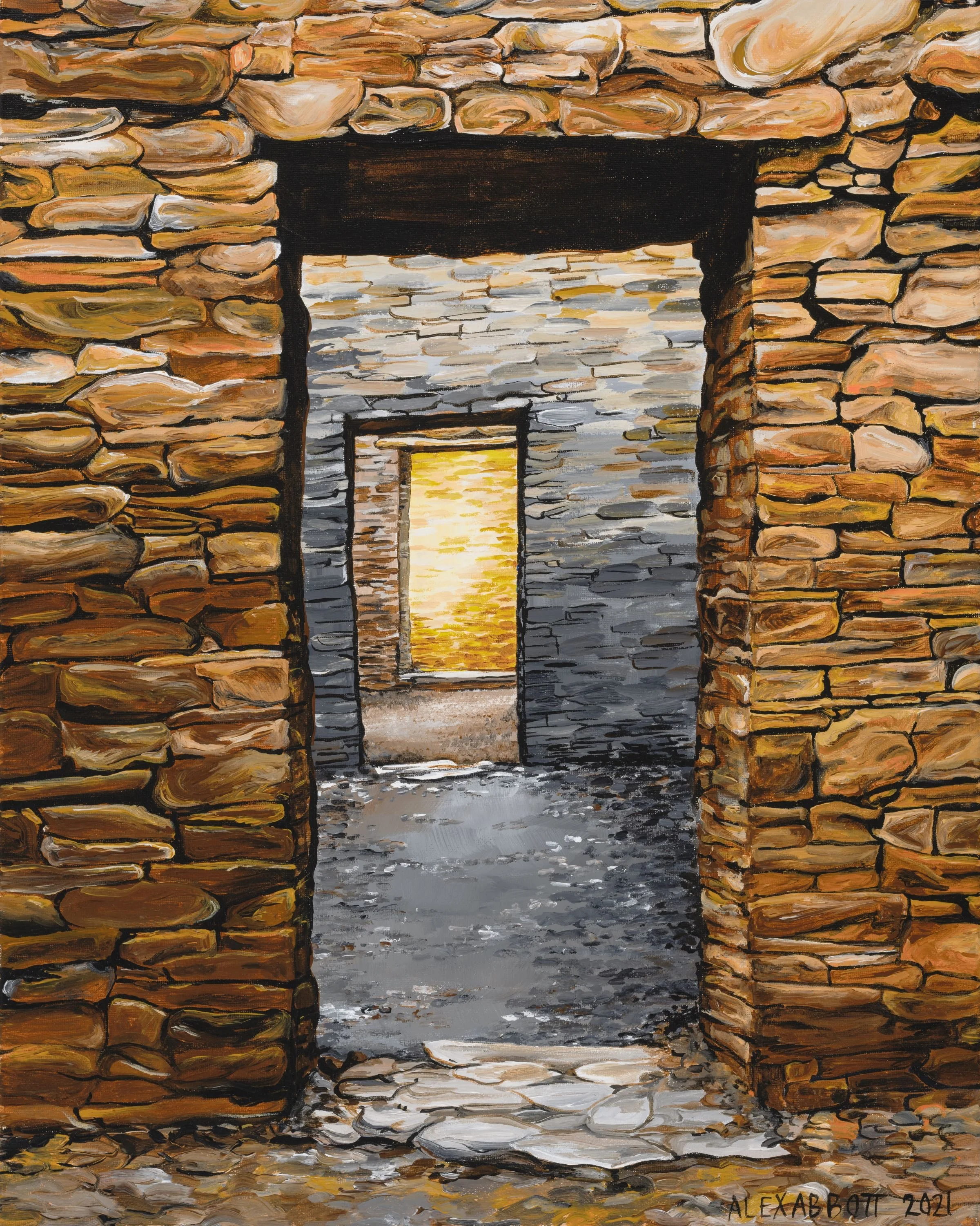 Pueblo Bonito 2023
Acrylic on Canvas
16" x 20"