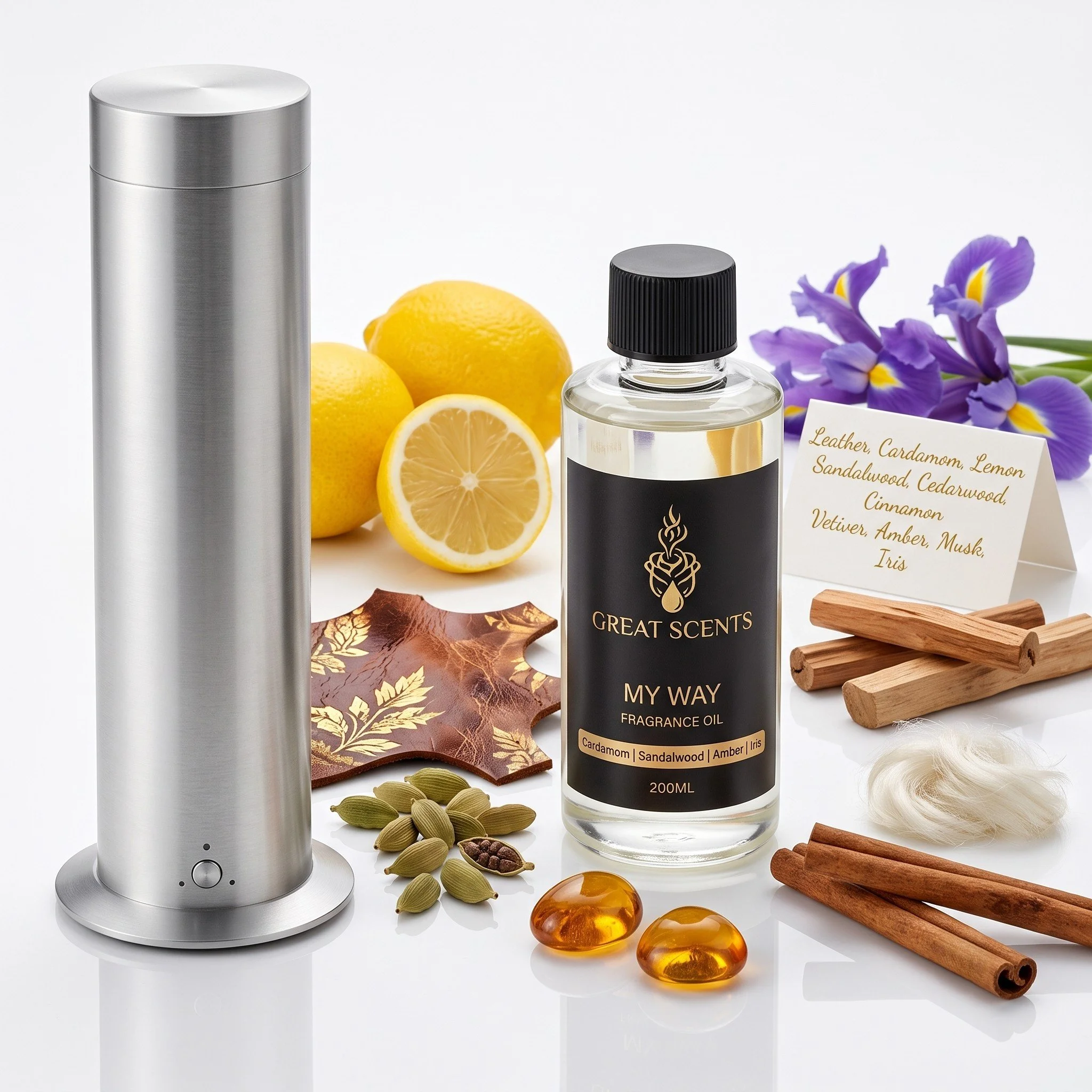 Desk Tower + Scent Oil Bottle