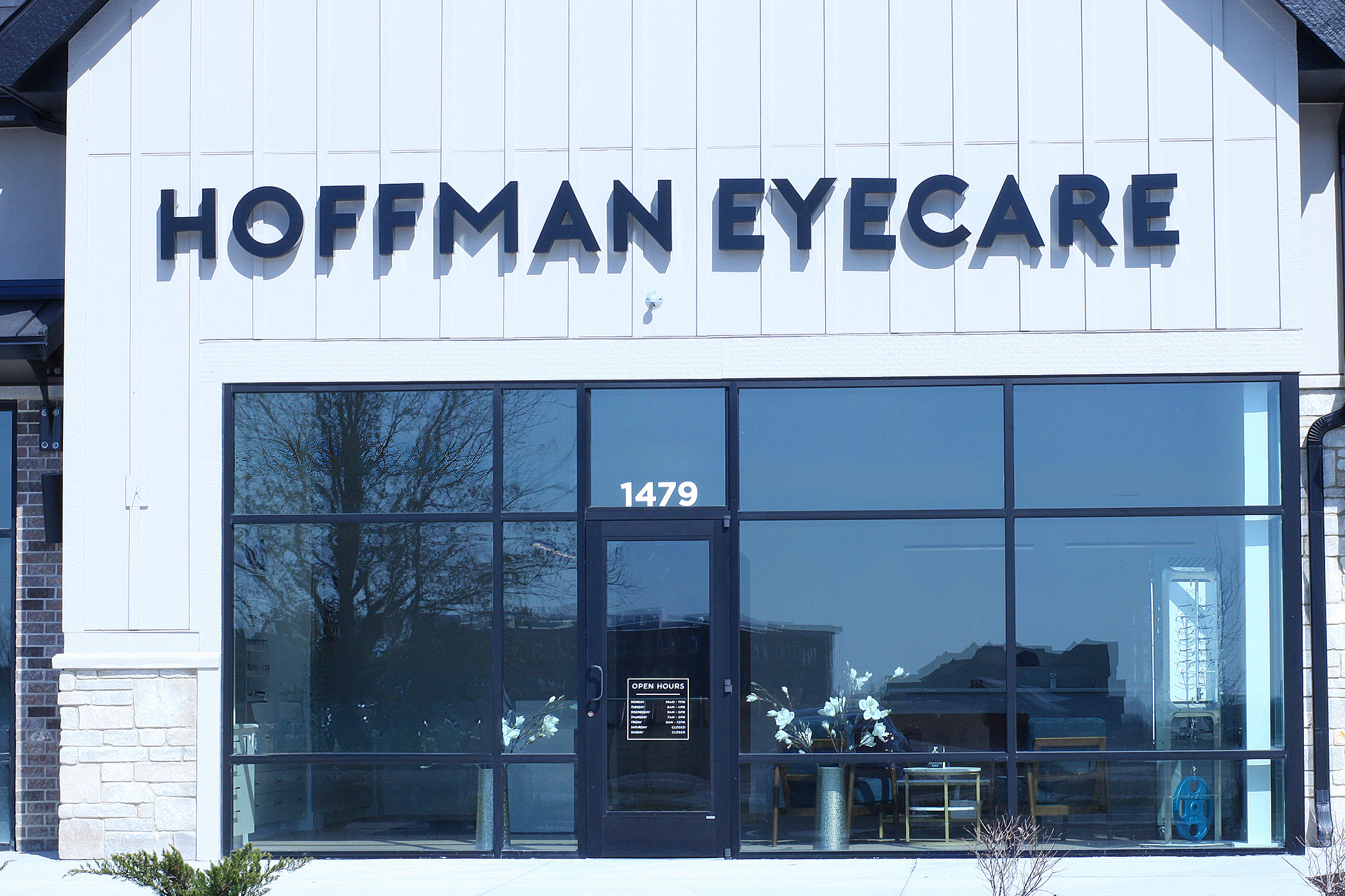 Hoffman Eyecare storefront at 1479 W Tournament Trail in Westfield, Indiana