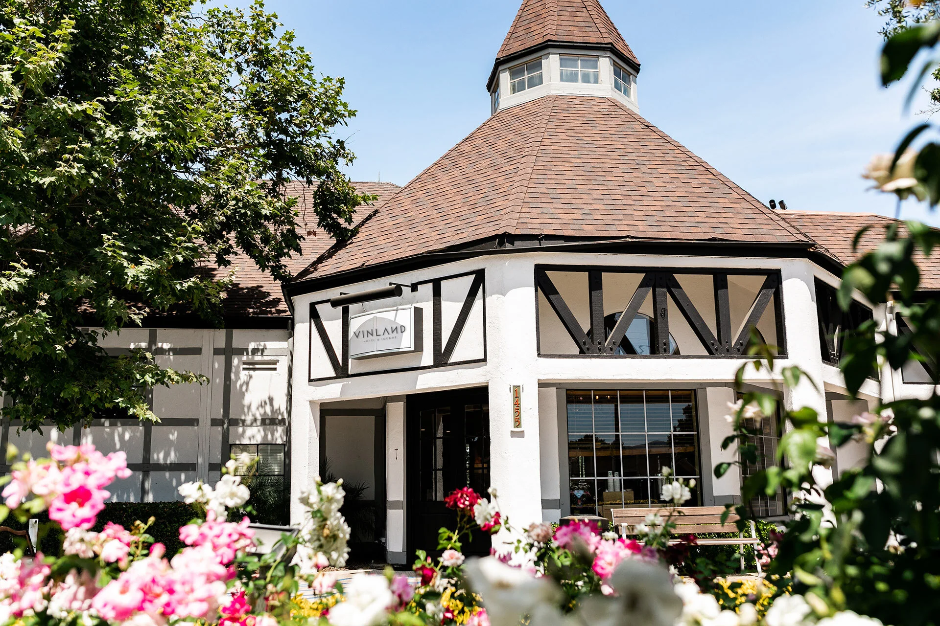 The Very Inviting Façade of the V Lounge. Open for dinner, late-night snacks and libations.&nbsp;