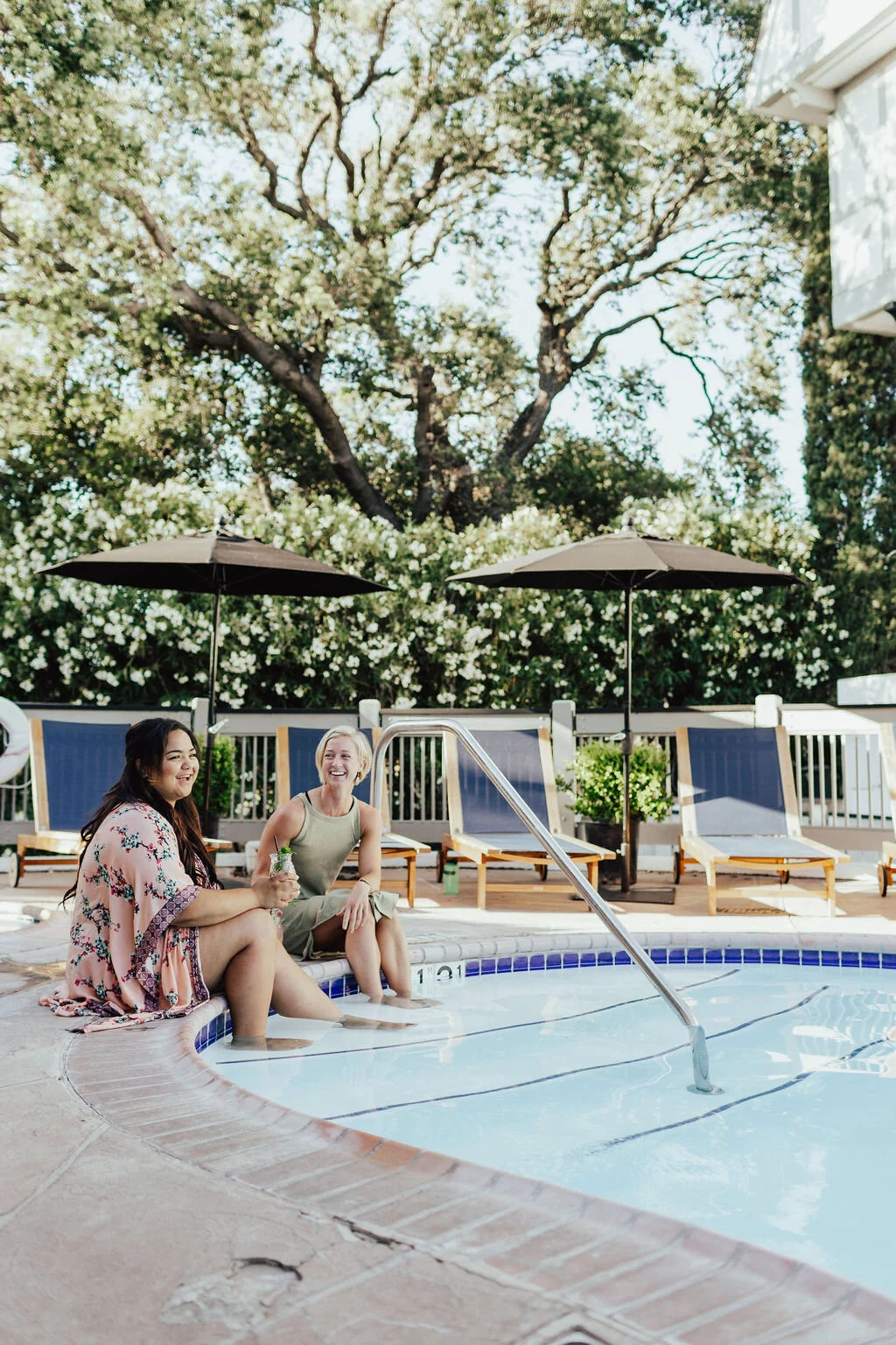 Cocktails by the pool - Vinland Solvang