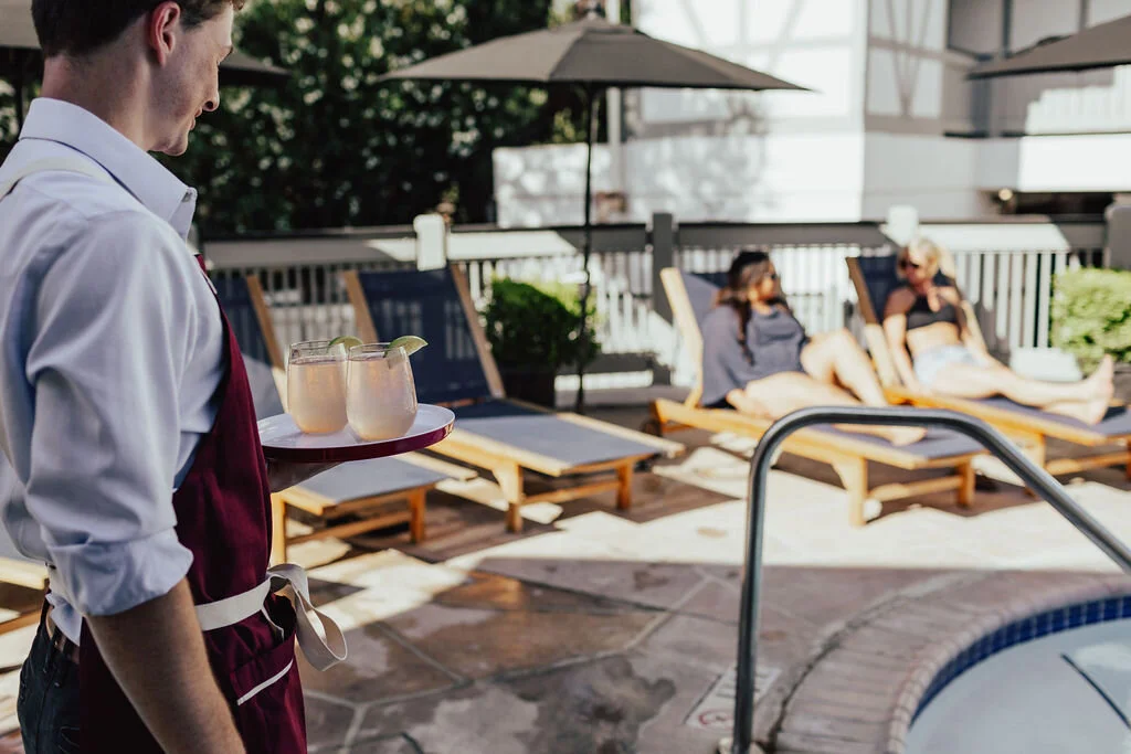 Cocktails by the pool - Vinland Solvang