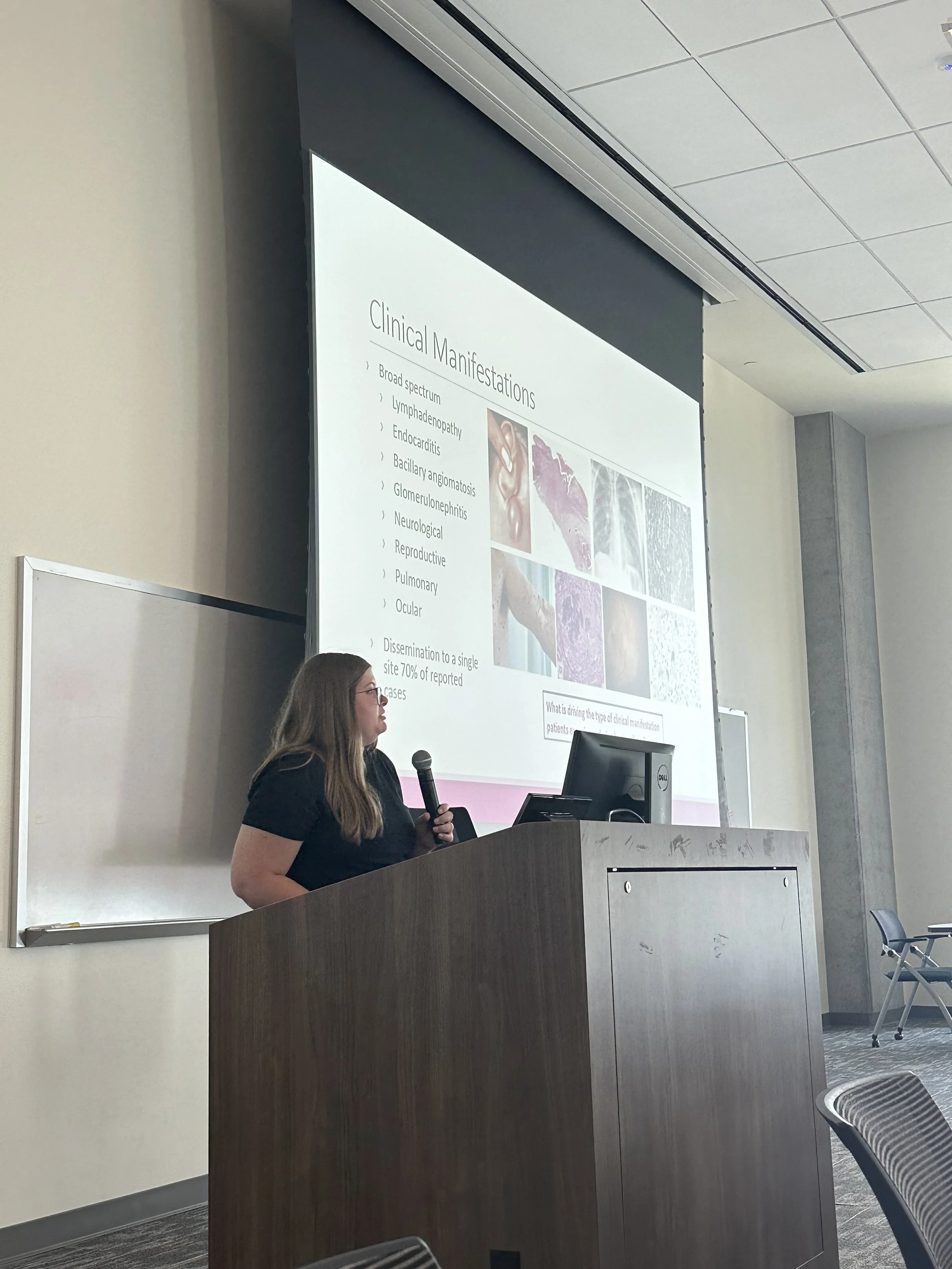 Amber at the M&I Student Symposium