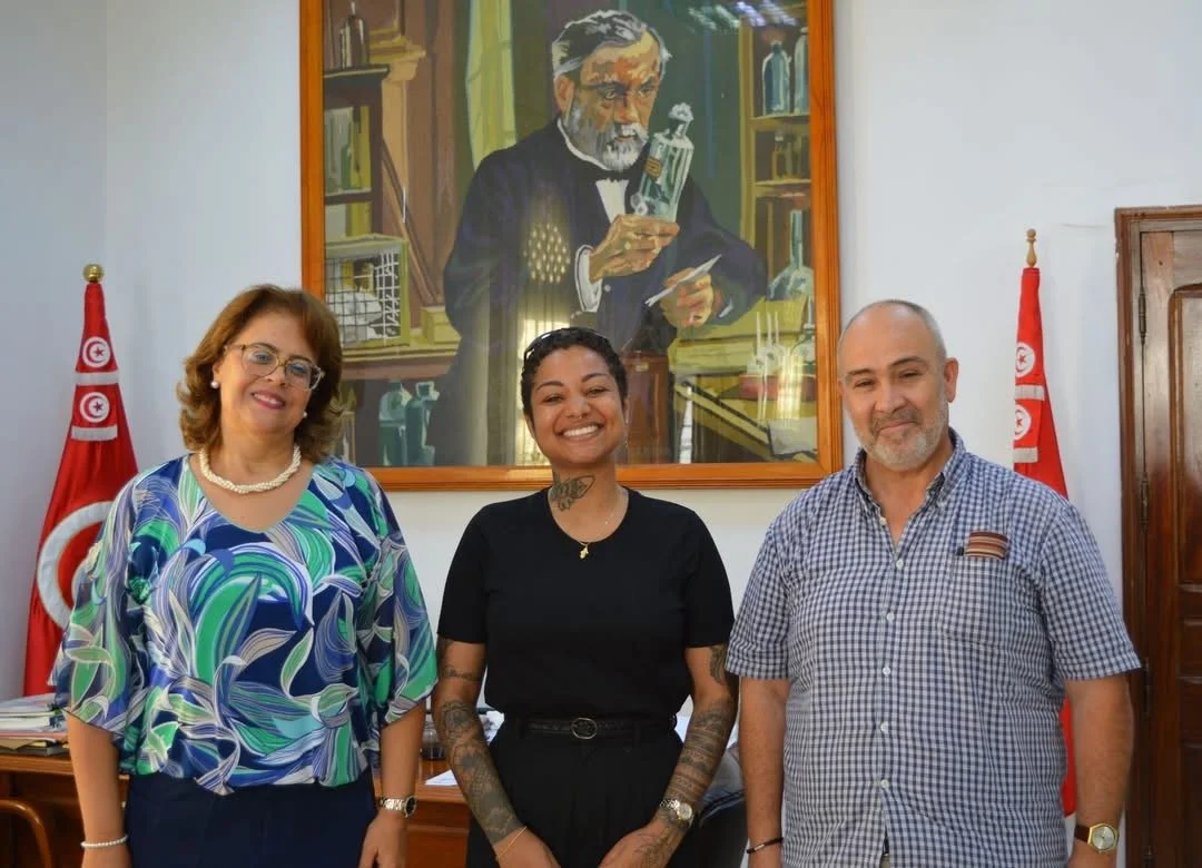Meeting the Director of the Institut Pasteur de Tunis (with Dr. Elyes Zhioua)
