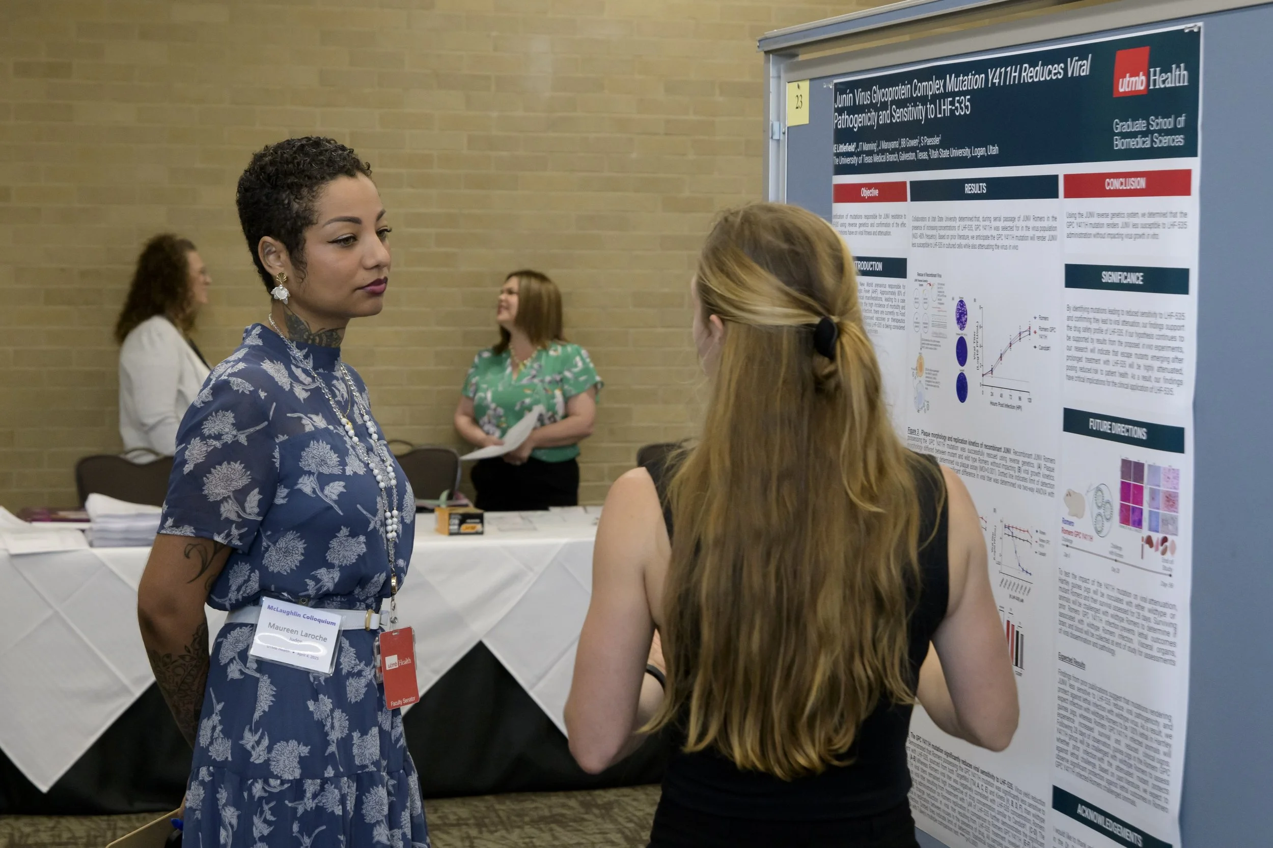 Judging posters at the McLaughlin Symposium 