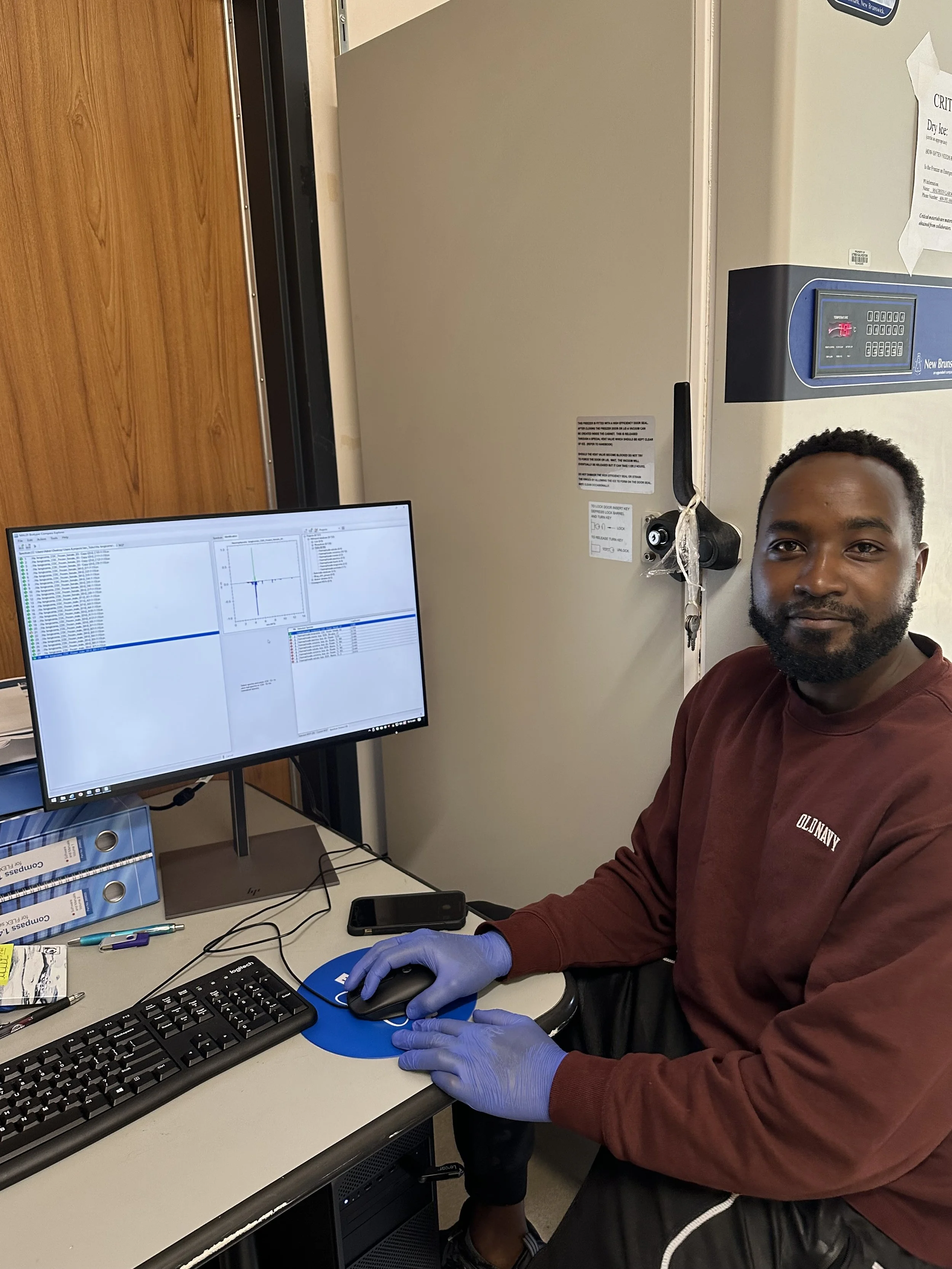 Ian and his MALDI results