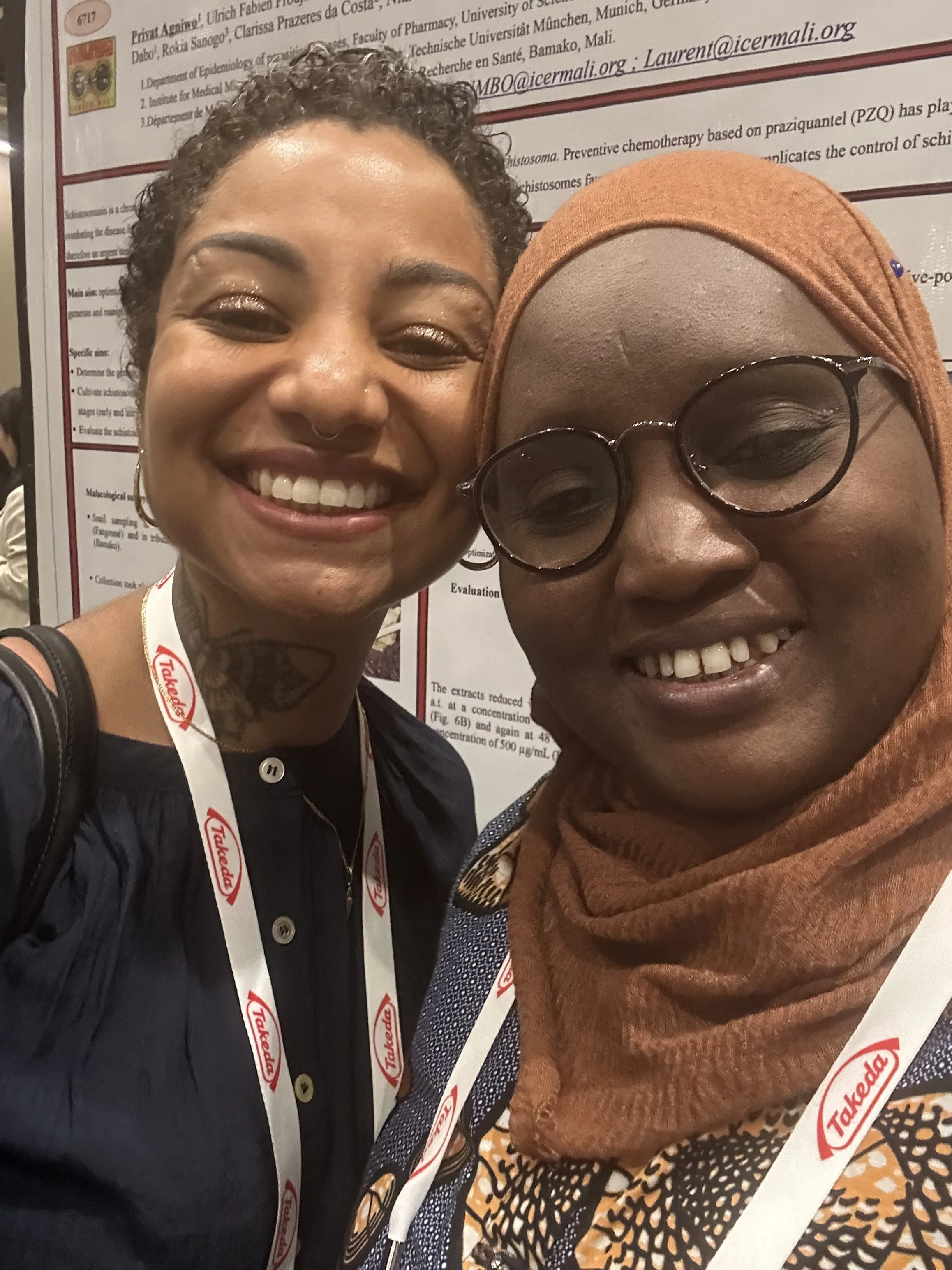 Reconnecting with old friends at ASTMH (Dr. Fatalmoudou Tandina)