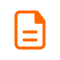 Blogger logo in orange on a black background