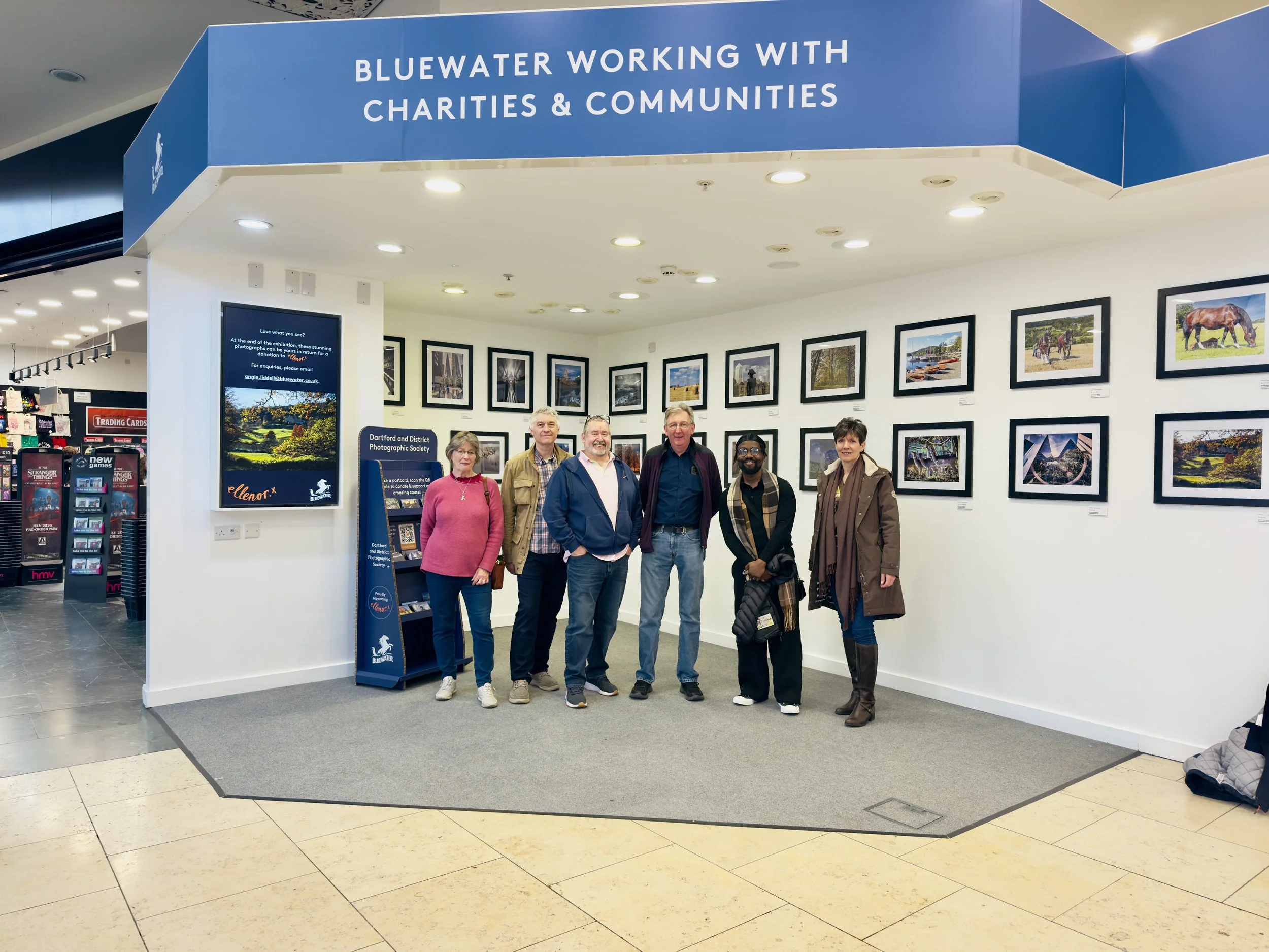 Dartford and District Photographic Society Bluewater Exhibition in support of Ellenor Hospice