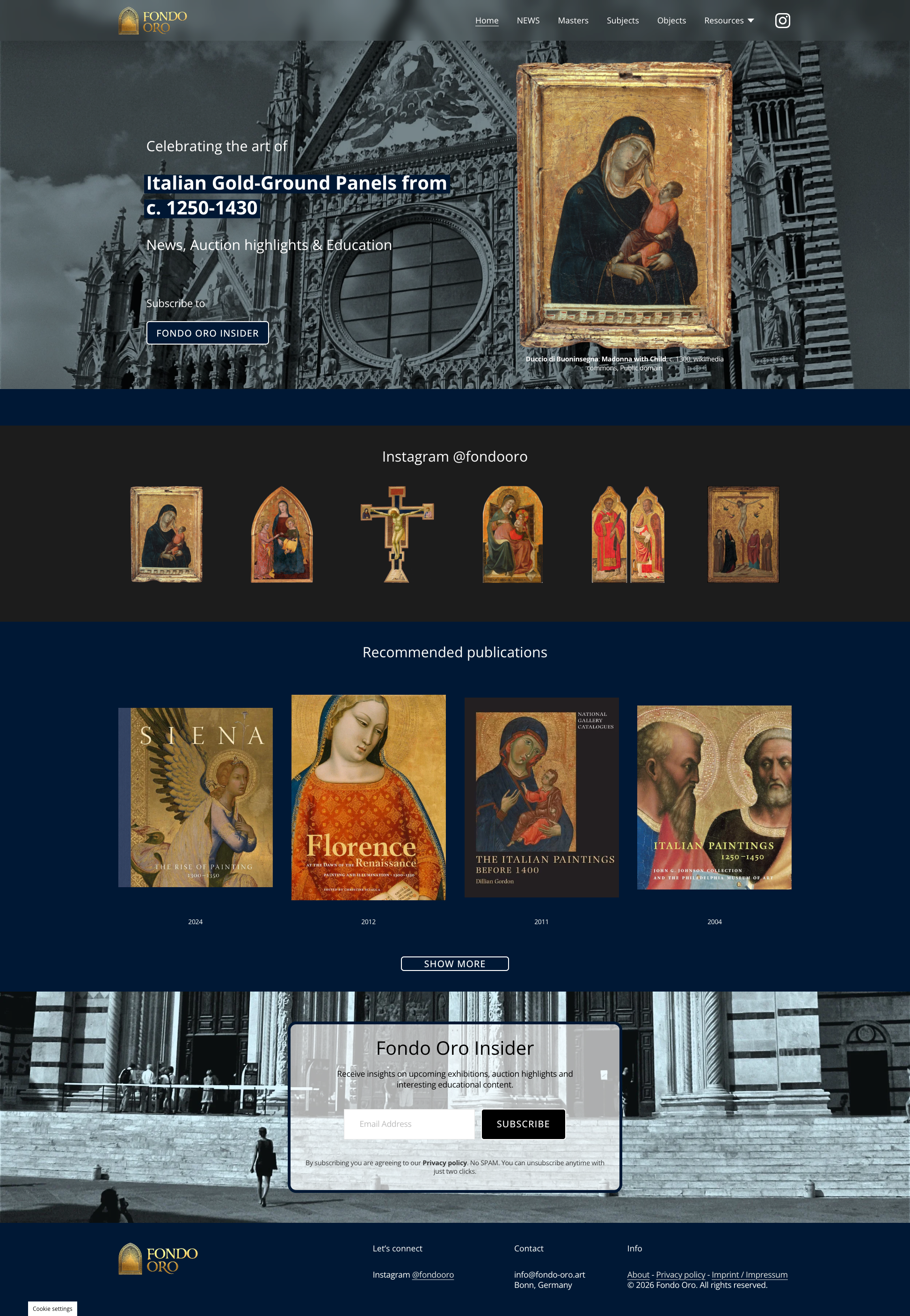 Hello World! fondo-oro.art is live