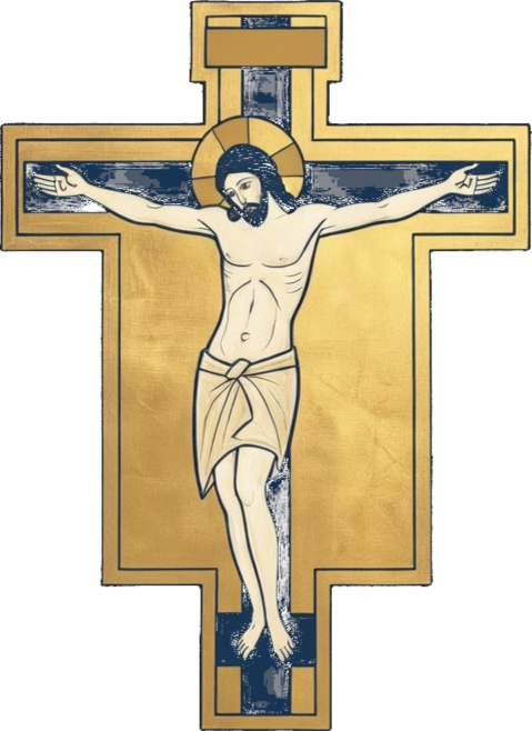 Painted crucifix