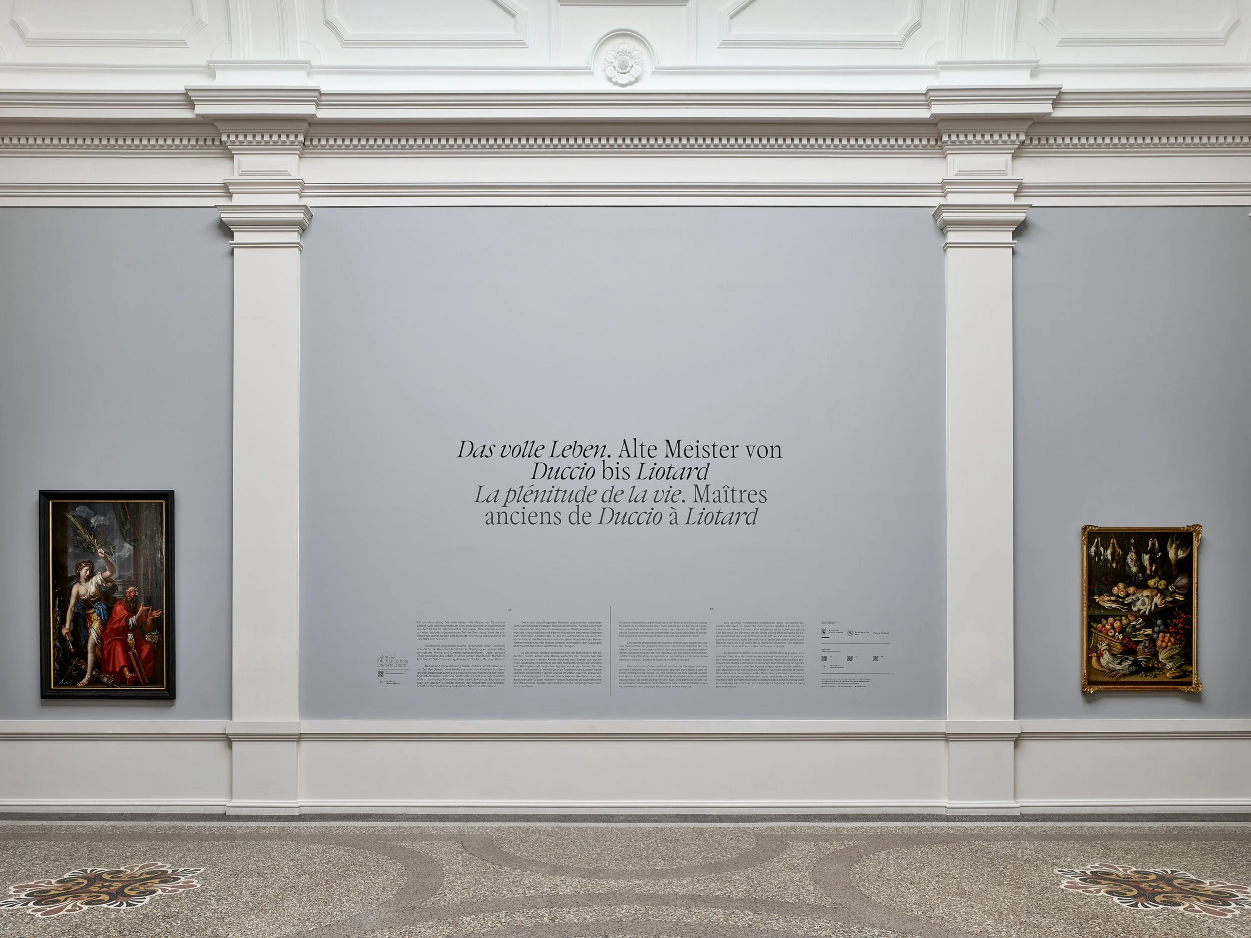  Installation view ‘The Full Life: Old Masters from Duccio to Liotard’, Kunstmuseum Bern, 2026, photo: Rolf Siegenthaler, © Kunstmuseum Bern 