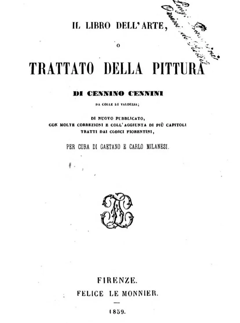 The 📖 book that tells us how Italian gold ground works were made

Il Libro dell&rsquo;Arte - Around 1400 a Tuscan painter of no great fame wrote down everything he knew. Il Libro dell'Arte is the closest we can get to standing in a Trecento workshop