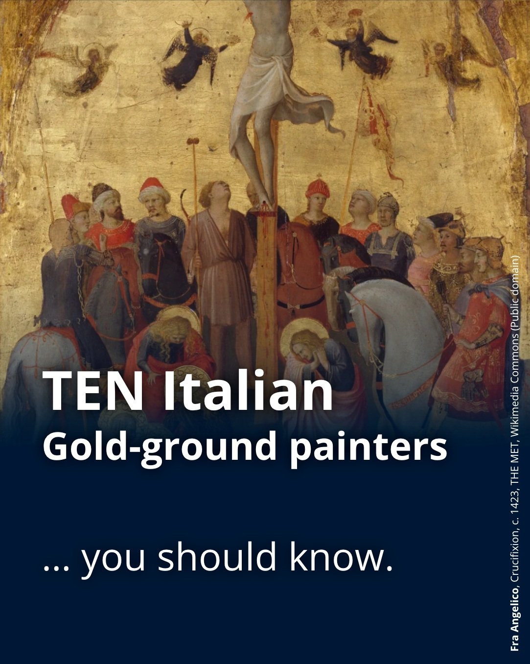 Who would you add to this list? 🧐

Giovanni da Milano, Gentile da Fabriano, Duccio di Buoninsegna, Andrea di Cione, Giotto di Bondone, Andrea di Bartolo, Fra Angelico, Simone Martini, Taddeo di Bartolo

#medievalart #italianart #siena #florence #mas