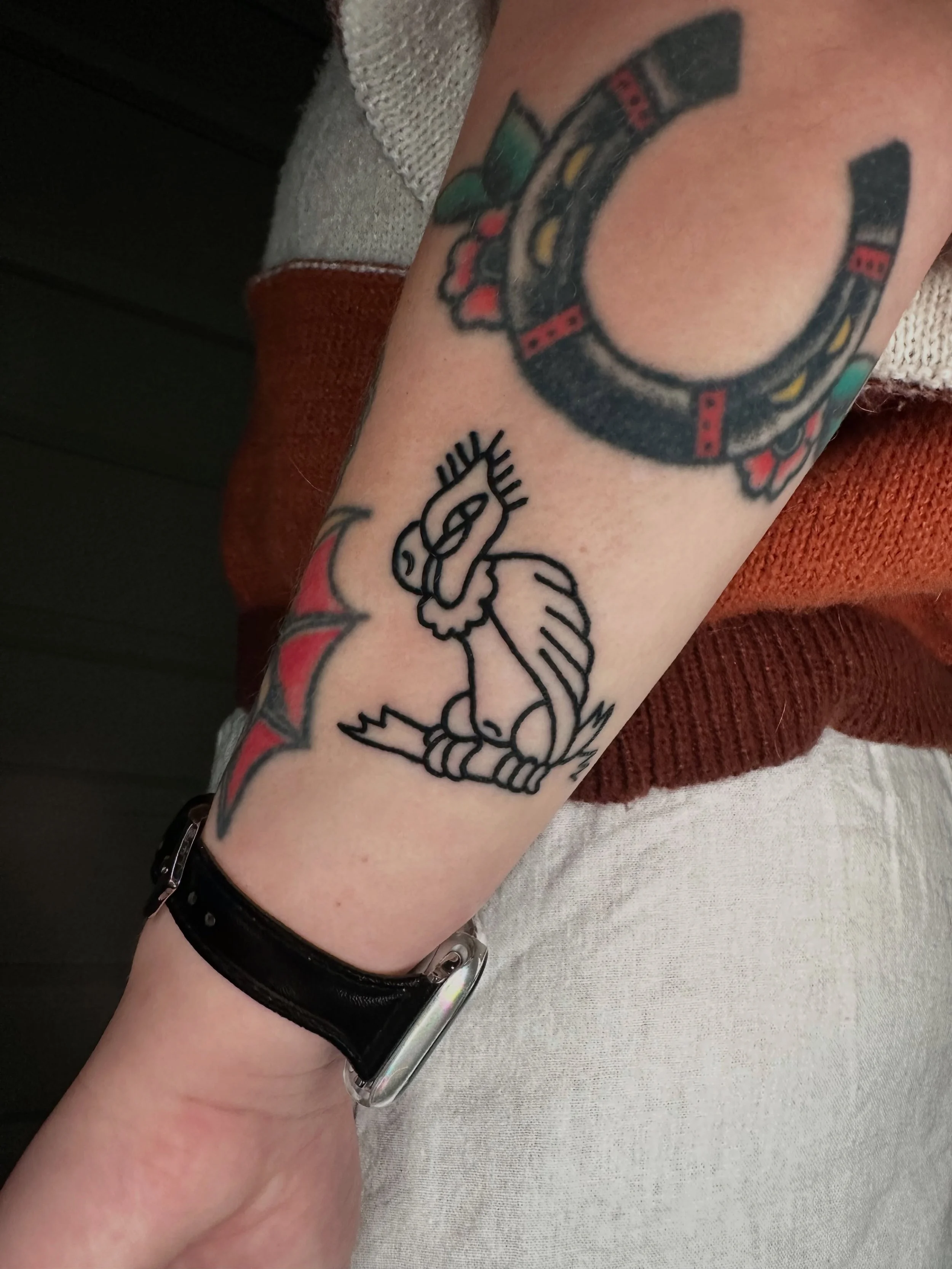 Two weeks HEALED versus freshly done!! I had the good luck of tattooing Fletcher again and was able to see how their last tattoo from me was holding up. Not completely healed JUST yet but nearly there 😈

If you have been tattooed by me recently plea