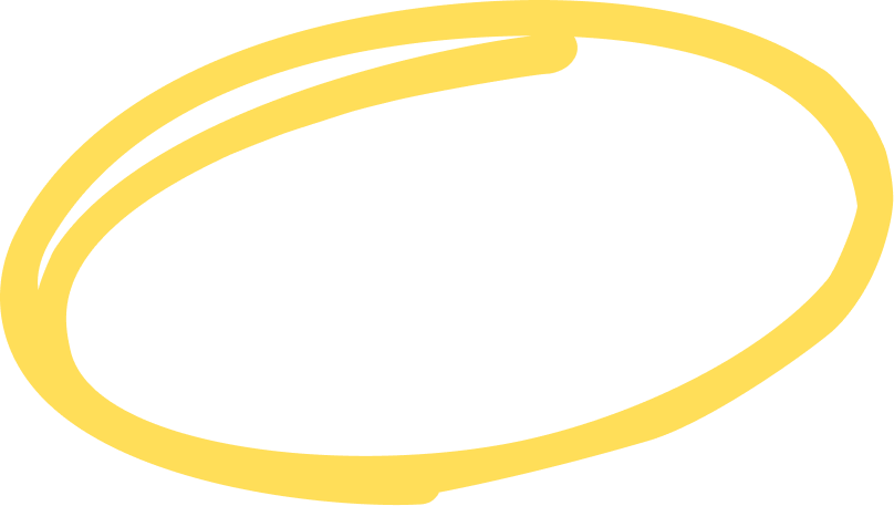 Yellow oval-shaped ring on a black background.