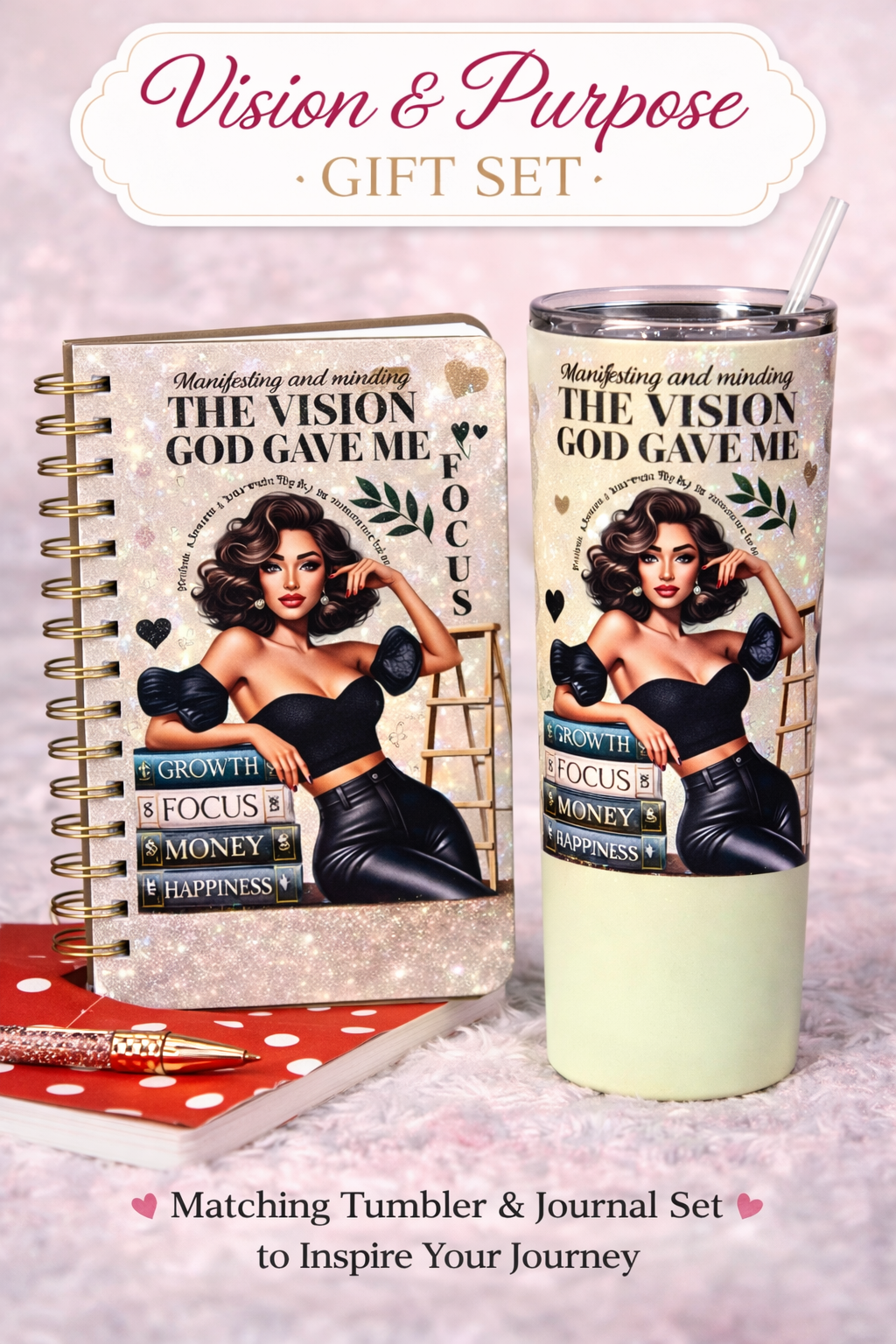 Vision & Purpose Gift Set – Tumbler & Journal Bundle