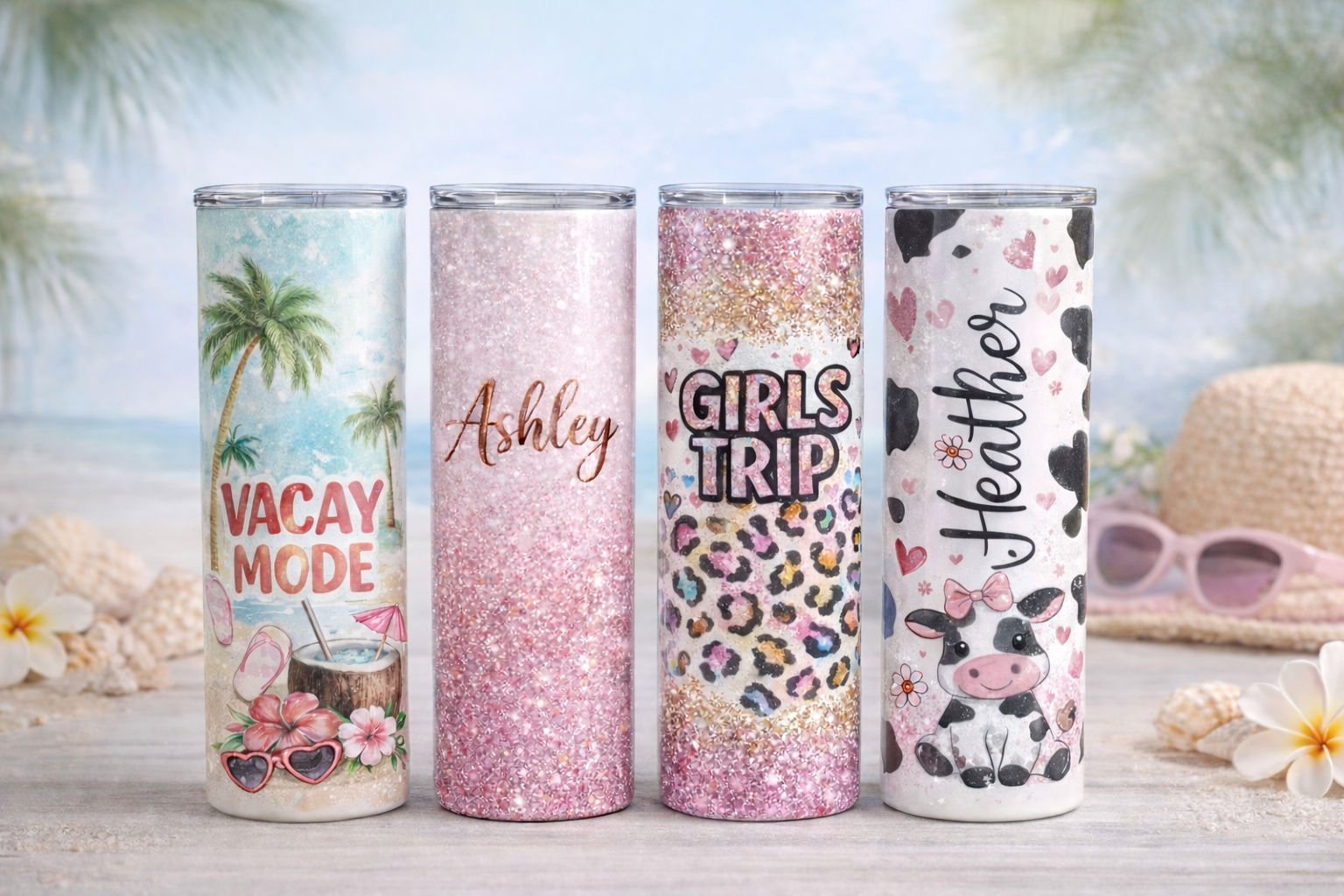 Vacation & Theme Tumblers (Personalized & Aesthetic Drinkware)