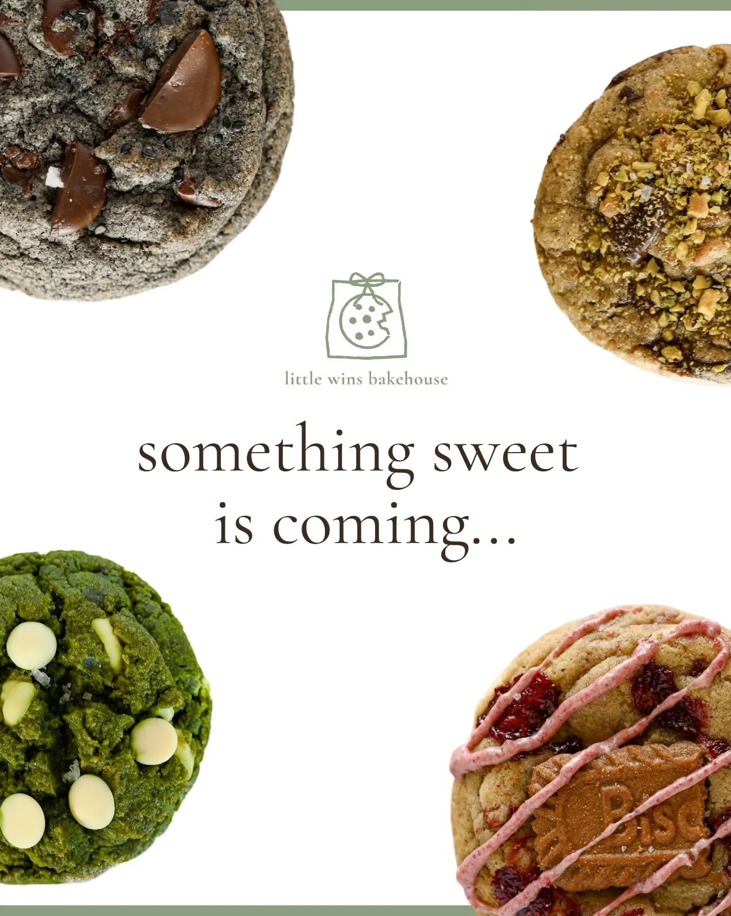 Hi SF/Bay Area friends! 🍪

Little Wins was born out of a love of baking and sharing something sweet with family and friends. After lots of recipe testing, I'm excited to finally share cookies and this little corner of the internet with you. 

Stay t