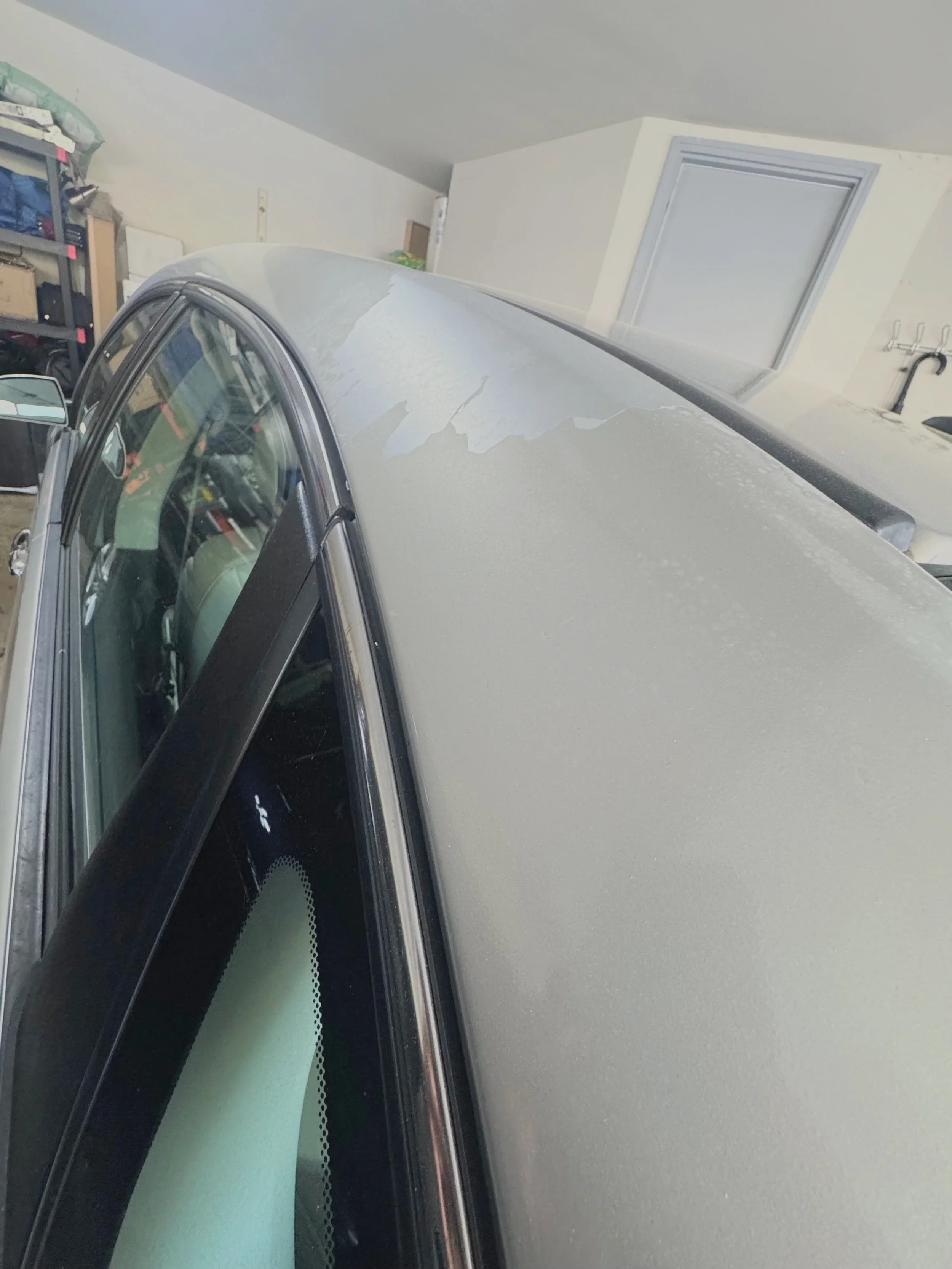 Some clearocat flaking