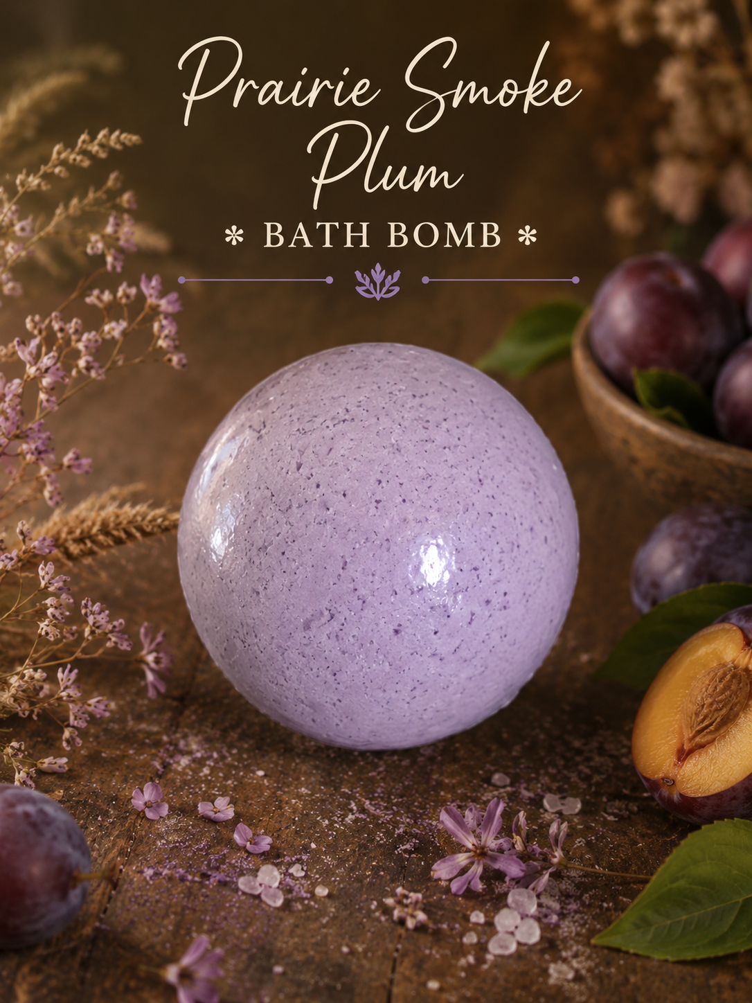 Prairie Smoke Plum Bath Bomb