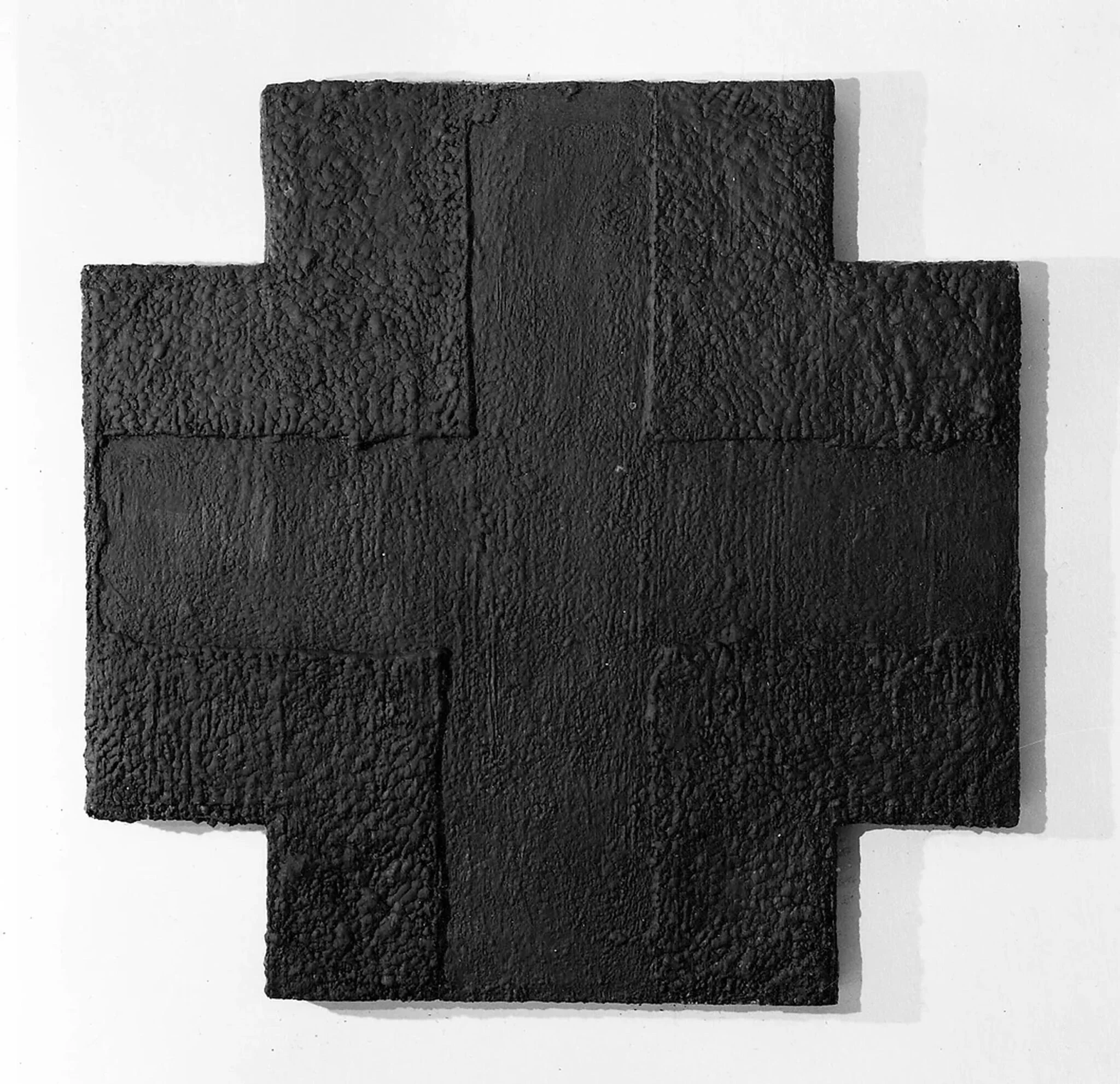 Black Ascension, 1980, Oil and wax on wood, 60 x 60 inches, Edward Albee Collection