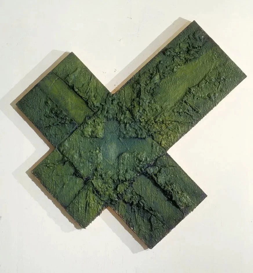 Animal Farm, 1980, Pigment and wax on masonite, 91 inches point to point