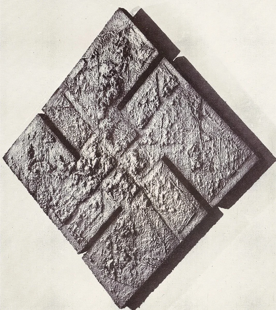 The Golem, 1981, Pigment and wax on masonite, 91 inches from point to point