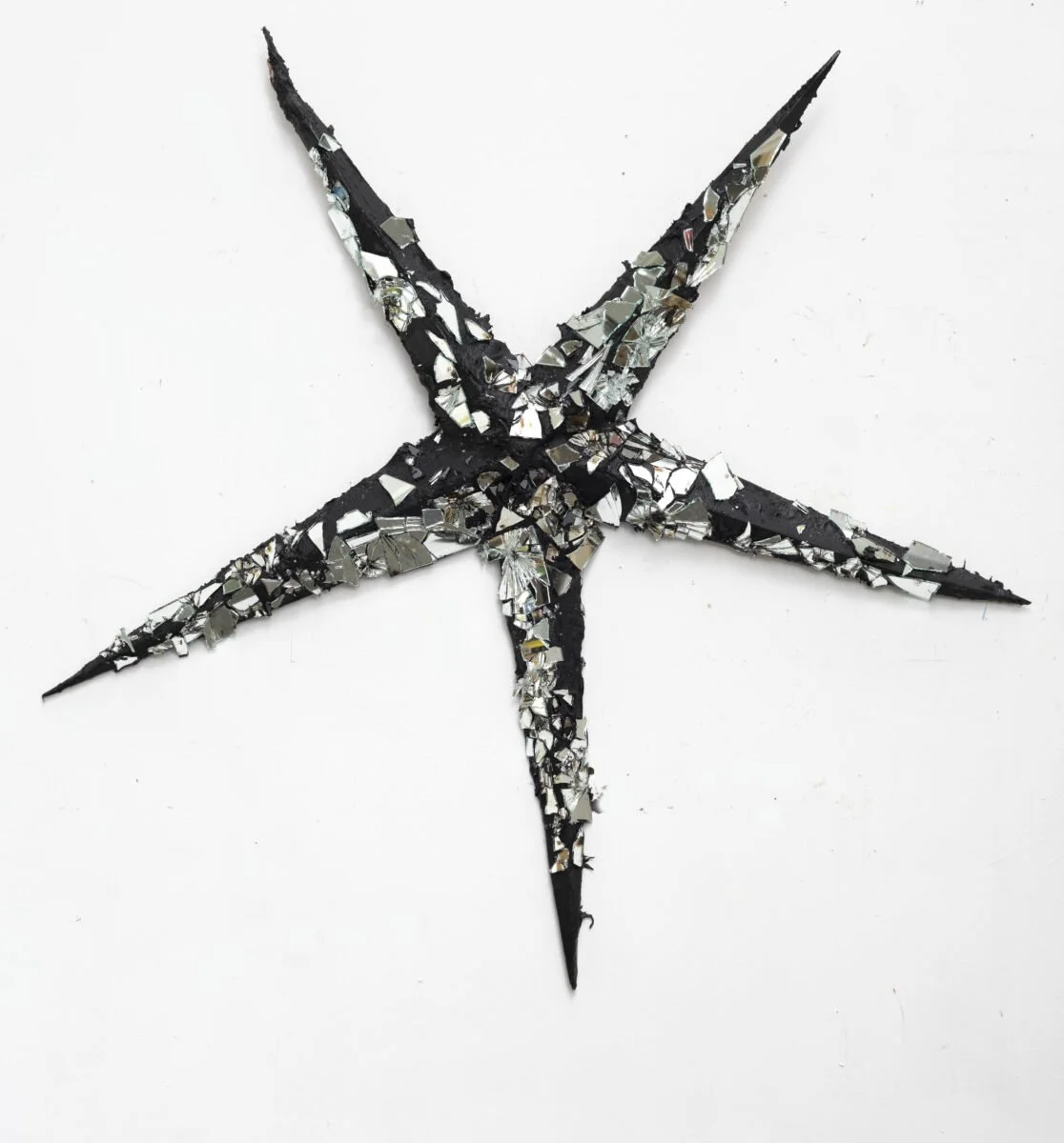 Star Man (For David Bowie), 2022, Minor, oil on wood, 69 x 69 inches 